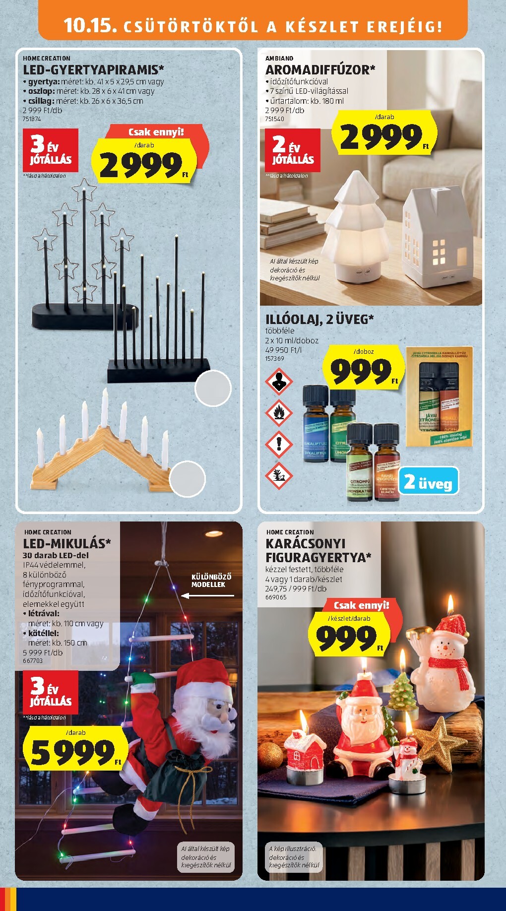aldi - Aldi - Középső sor termékei hirdetmény a következő hétre csütörtöktől 2026.10.15.-tól szerdától 2026.10.21.-ig - page: 4