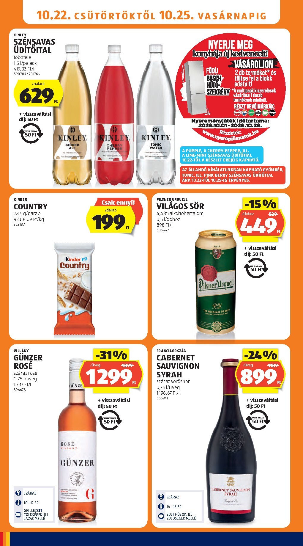 aldi - Aldi hirdetmény a következő hétre csütörtöktől 2026.10.22.-tól szerdától 2026.10.28.-ig - page: 16