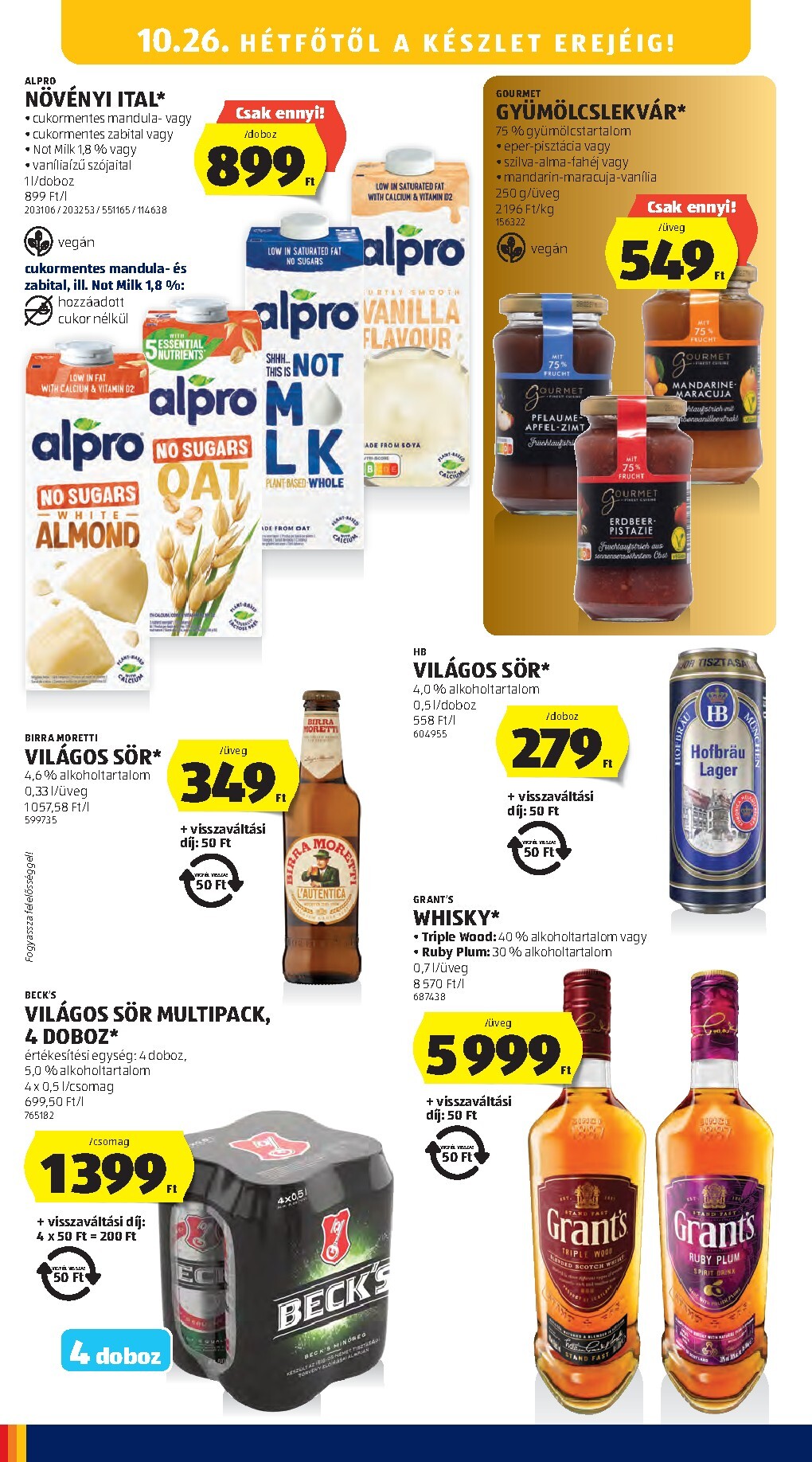 aldi - Aldi hirdetmény a következő hétre csütörtöktől 2026.10.22.-tól szerdától 2026.10.28.-ig - page: 26