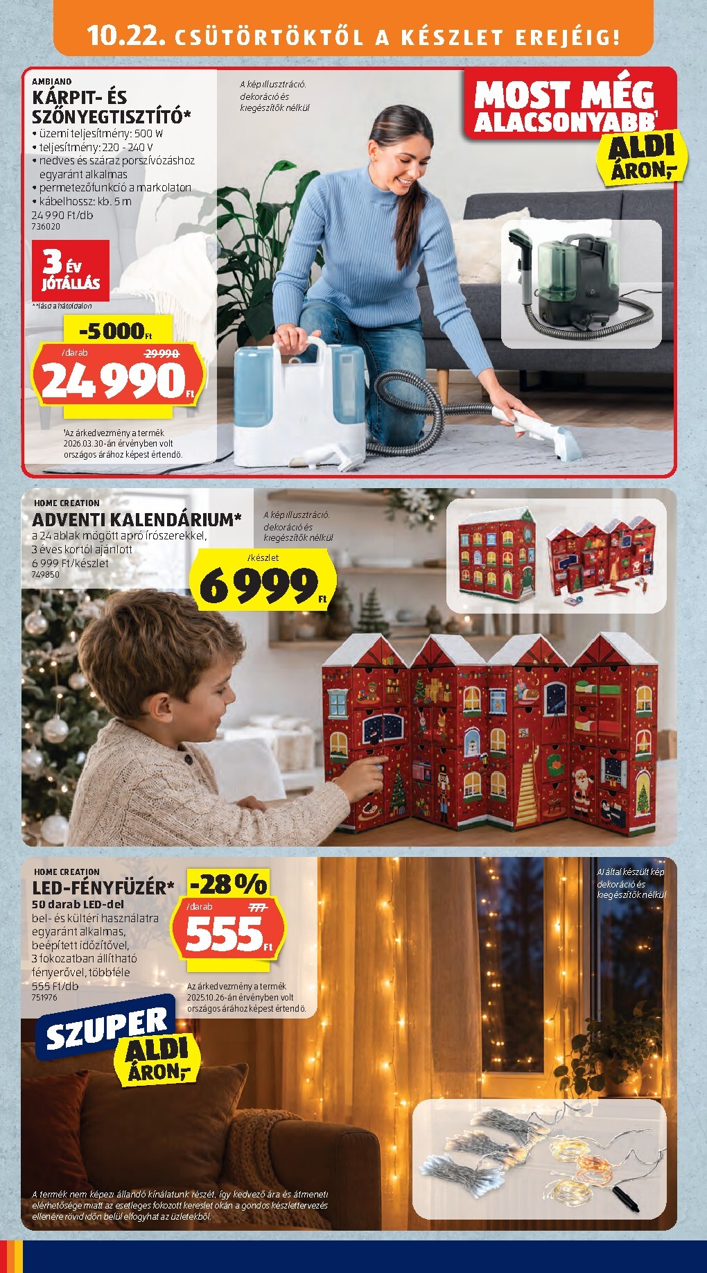aldi - Aldi - Középső sor termékei hirdetmény a következő hétre csütörtöktől 2026.10.22.-tól szerdától 2026.10.28.-ig - page: 4