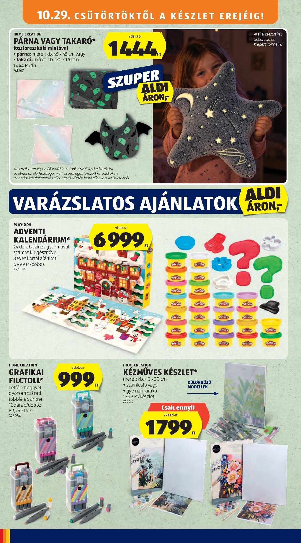 aldi - Aldi - Középső sor termékei hirdetmény a következő hétre csütörtöktől 2026.10.29.-tól szerdától 2026.11.04.-ig - page: 2