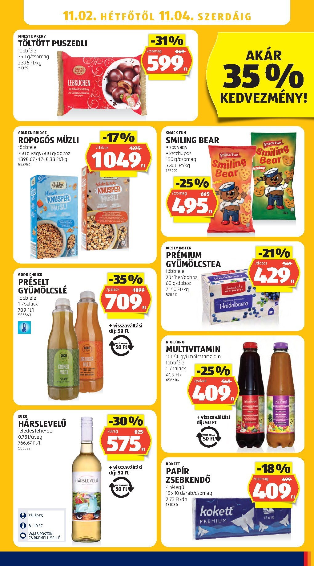 aldi - Aldi hirdetmény a következő hétre csütörtöktől 2026.10.29.-tól szerdától 2026.11.04.-ig - page: 37