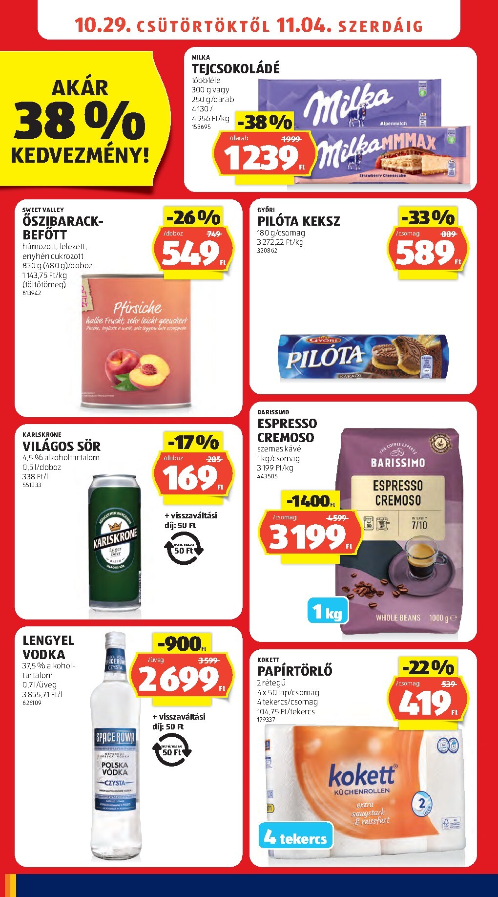 aldi - Aldi hirdetmény a következő hétre csütörtöktől 2026.10.29.-tól szerdától 2026.11.04.-ig - page: 12