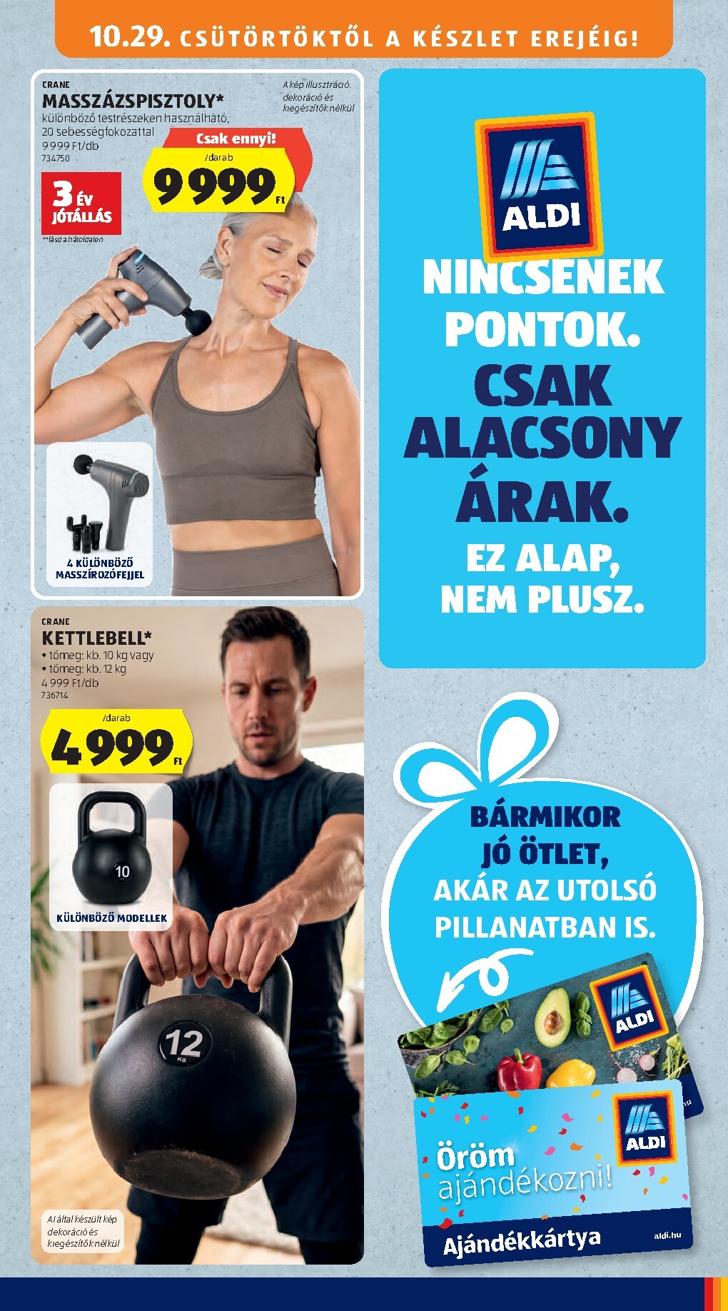 aldi - Aldi hirdetmény a következő hétre csütörtöktől 2026.10.29.-tól szerdától 2026.11.04.-ig - page: 45