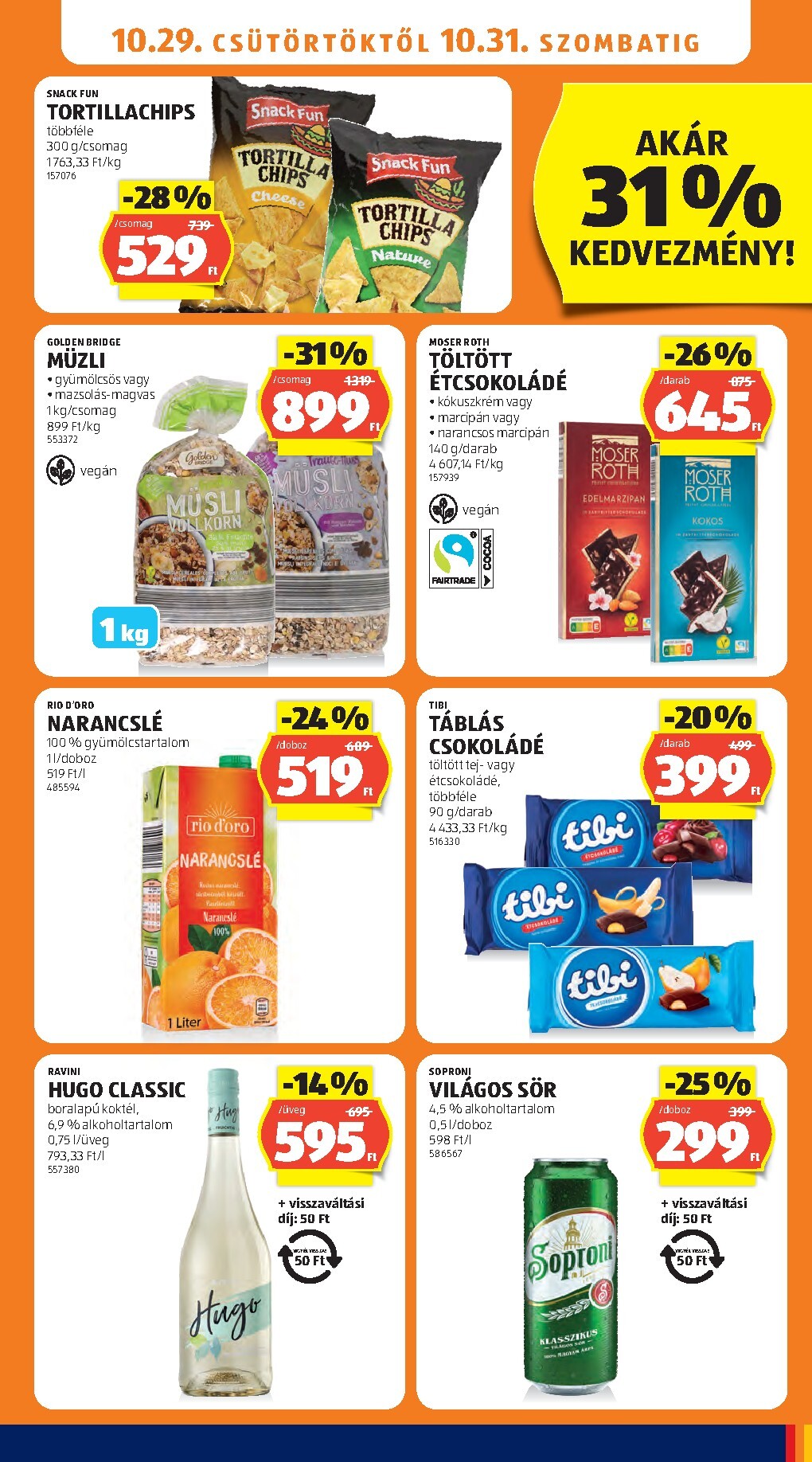 aldi - Aldi hirdetmény a következő hétre csütörtöktől 2026.10.29.-tól szerdától 2026.11.04.-ig - page: 15