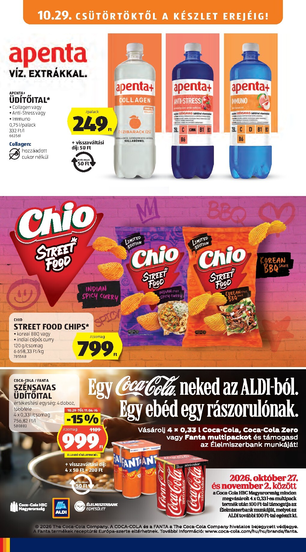 aldi - Aldi hirdetmény a következő hétre csütörtöktől 2026.10.29.-tól szerdától 2026.11.04.-ig - page: 22