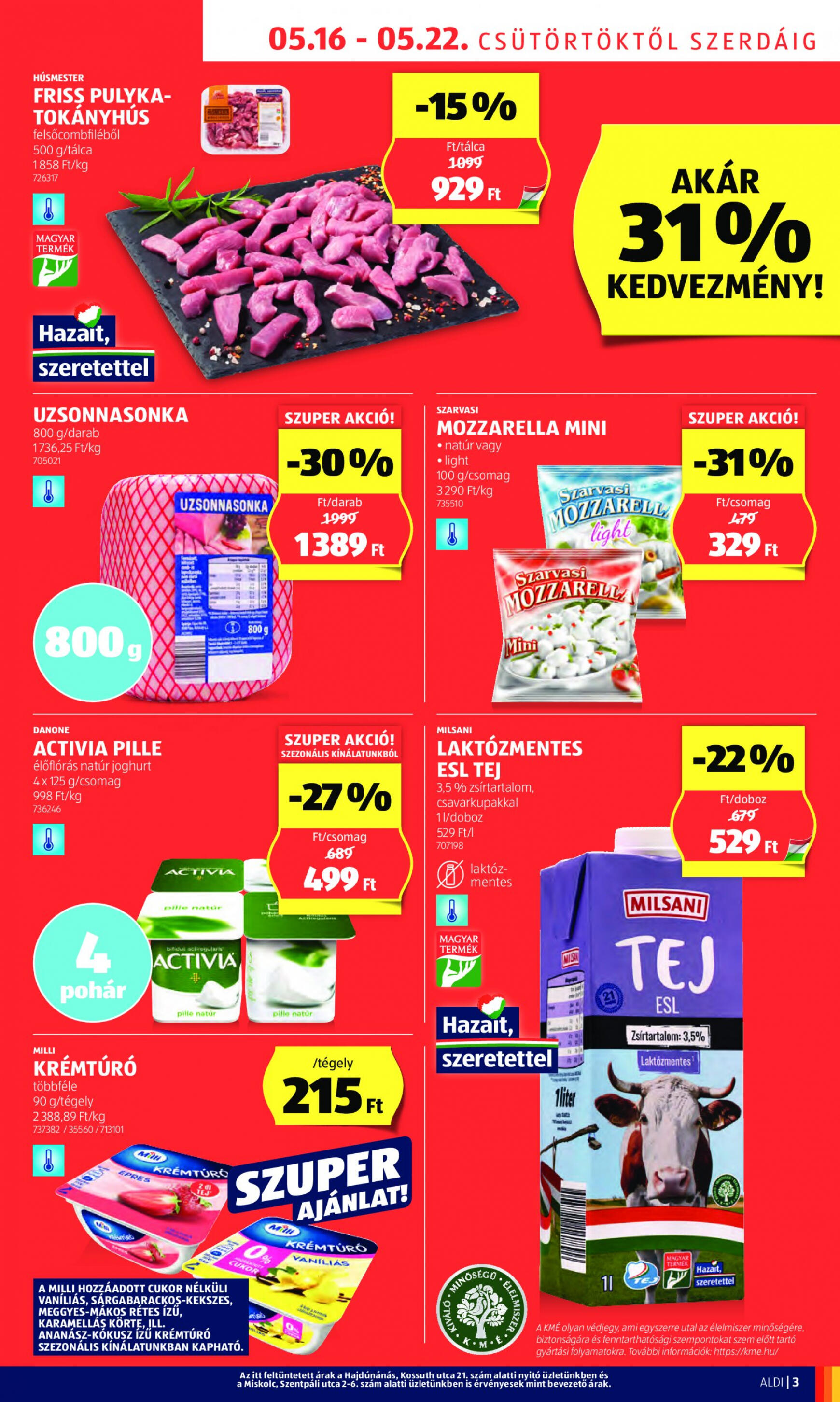 aldi - Aktuális újság Aldi 05.16. - 05.22. - page: 3