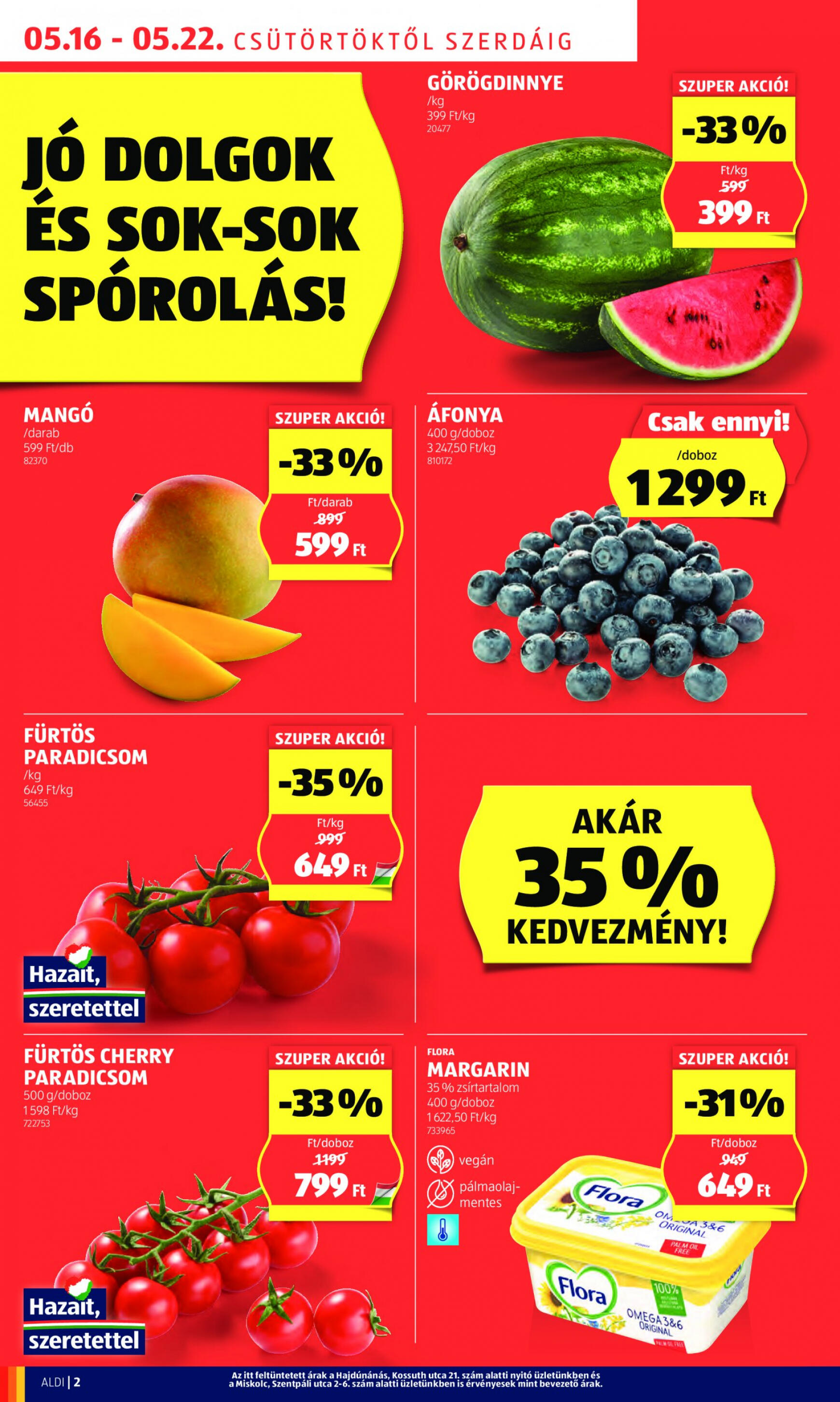 aldi - Aktuális újság Aldi 05.16. - 05.22. - page: 2