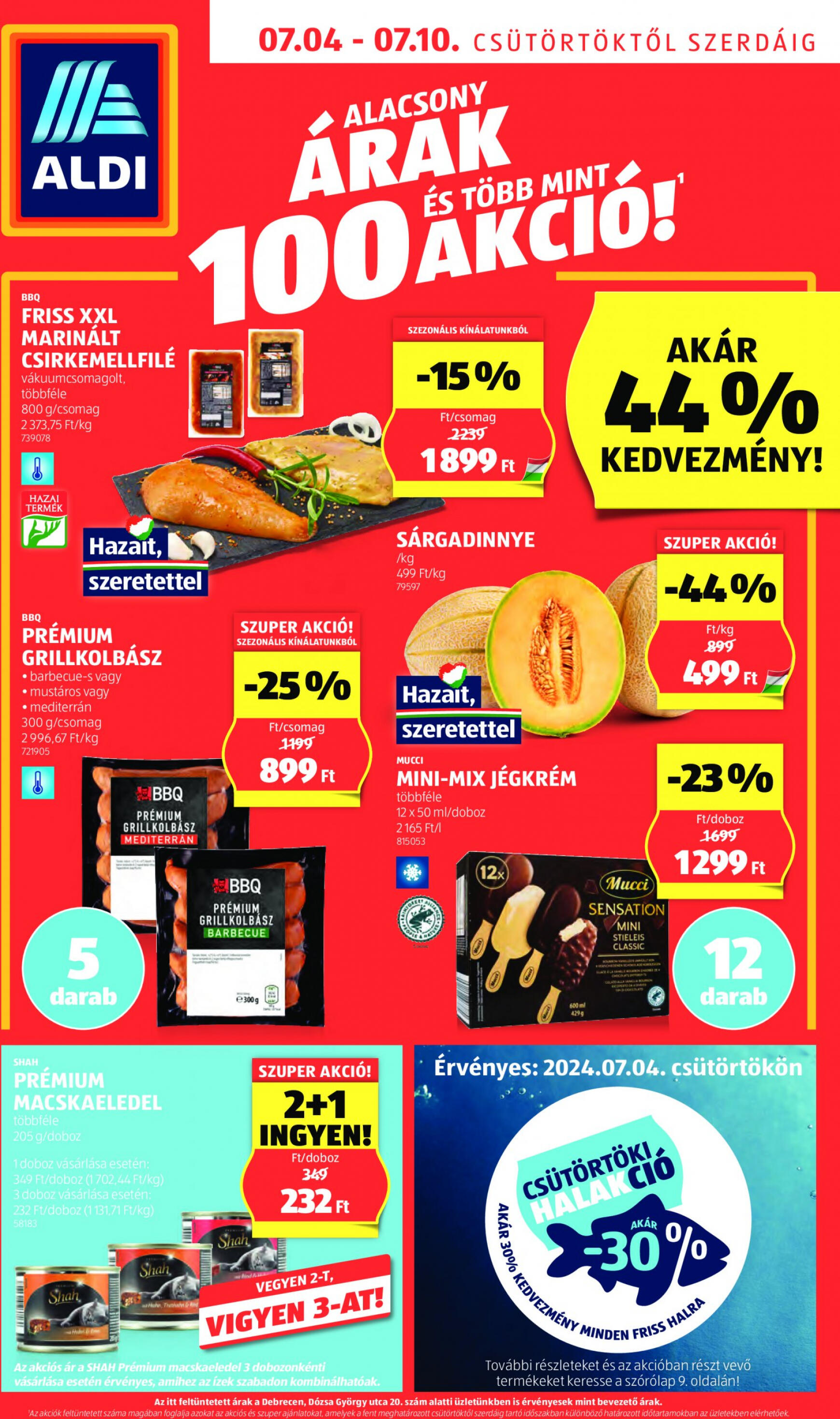 aldi - Aktuális újság Aldi 07.04. - 07.10. - page: 1