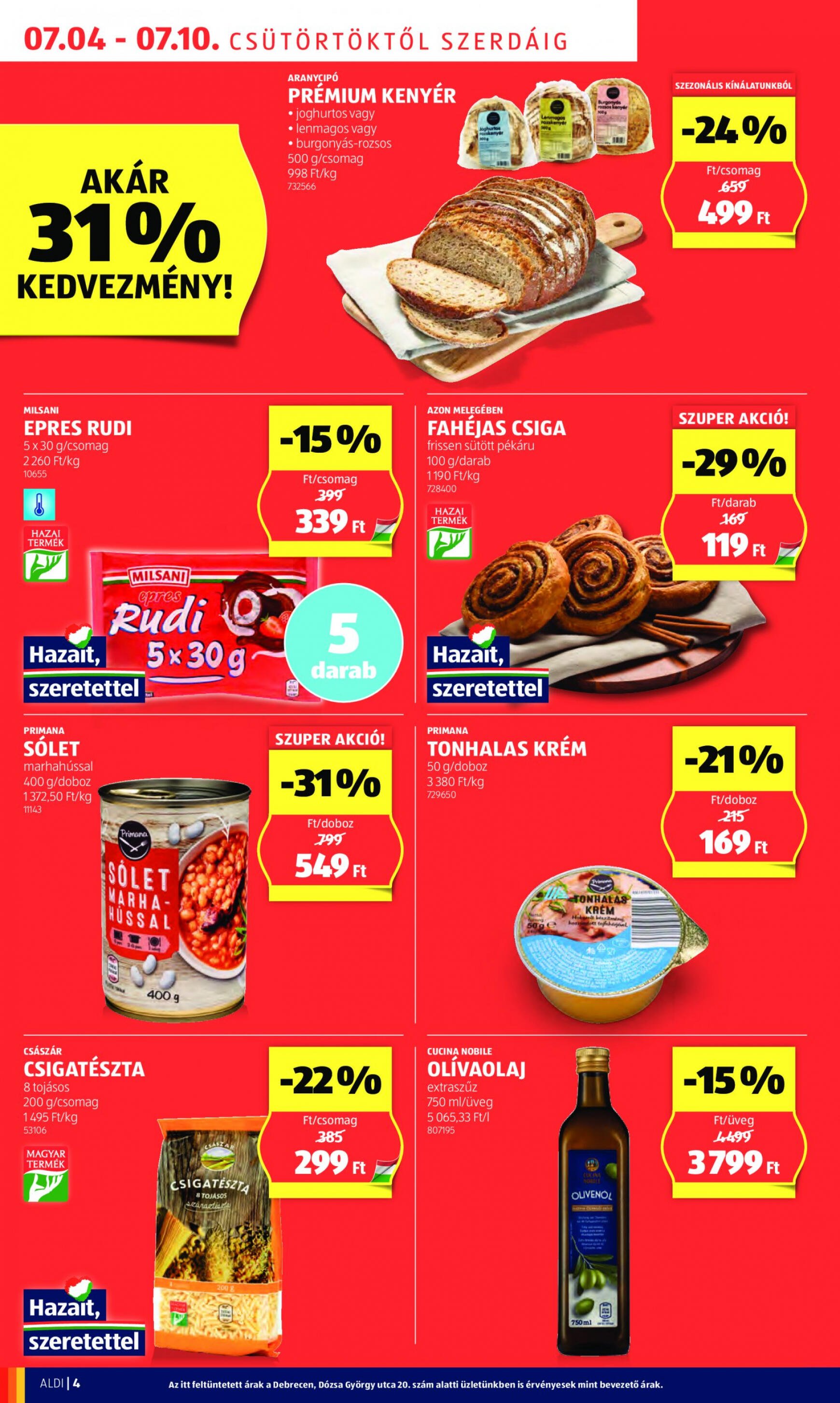 aldi - Aktuális újság Aldi 07.04. - 07.10. - page: 4