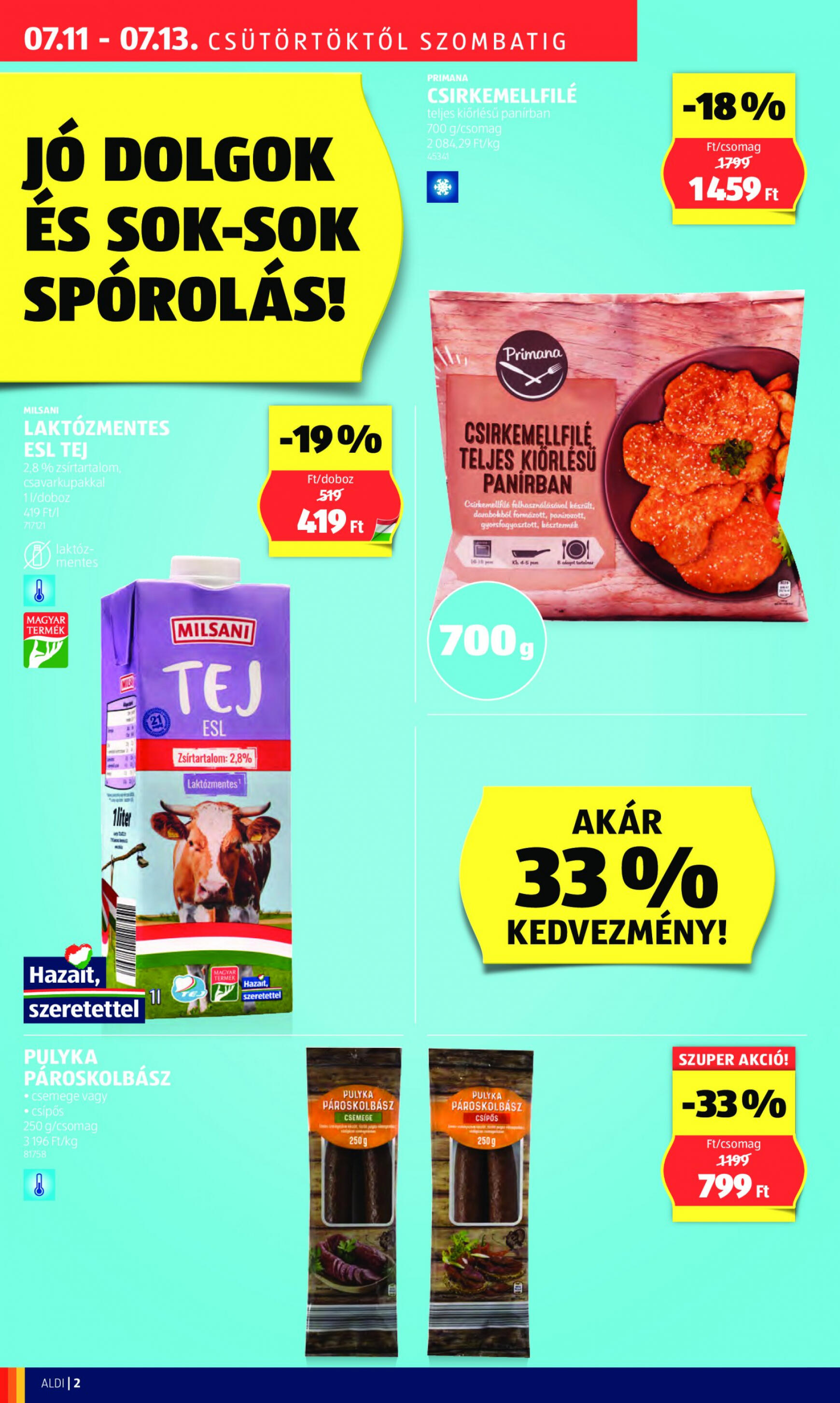 aldi - Aktuális újság Aldi 07.11. - 07.13. - page: 2