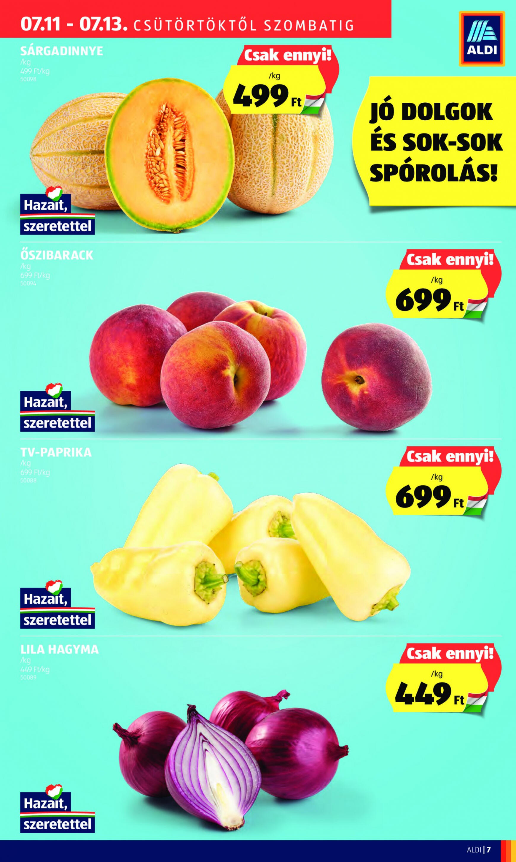 aldi - Aktuális újság Aldi 07.11. - 07.13. - page: 7