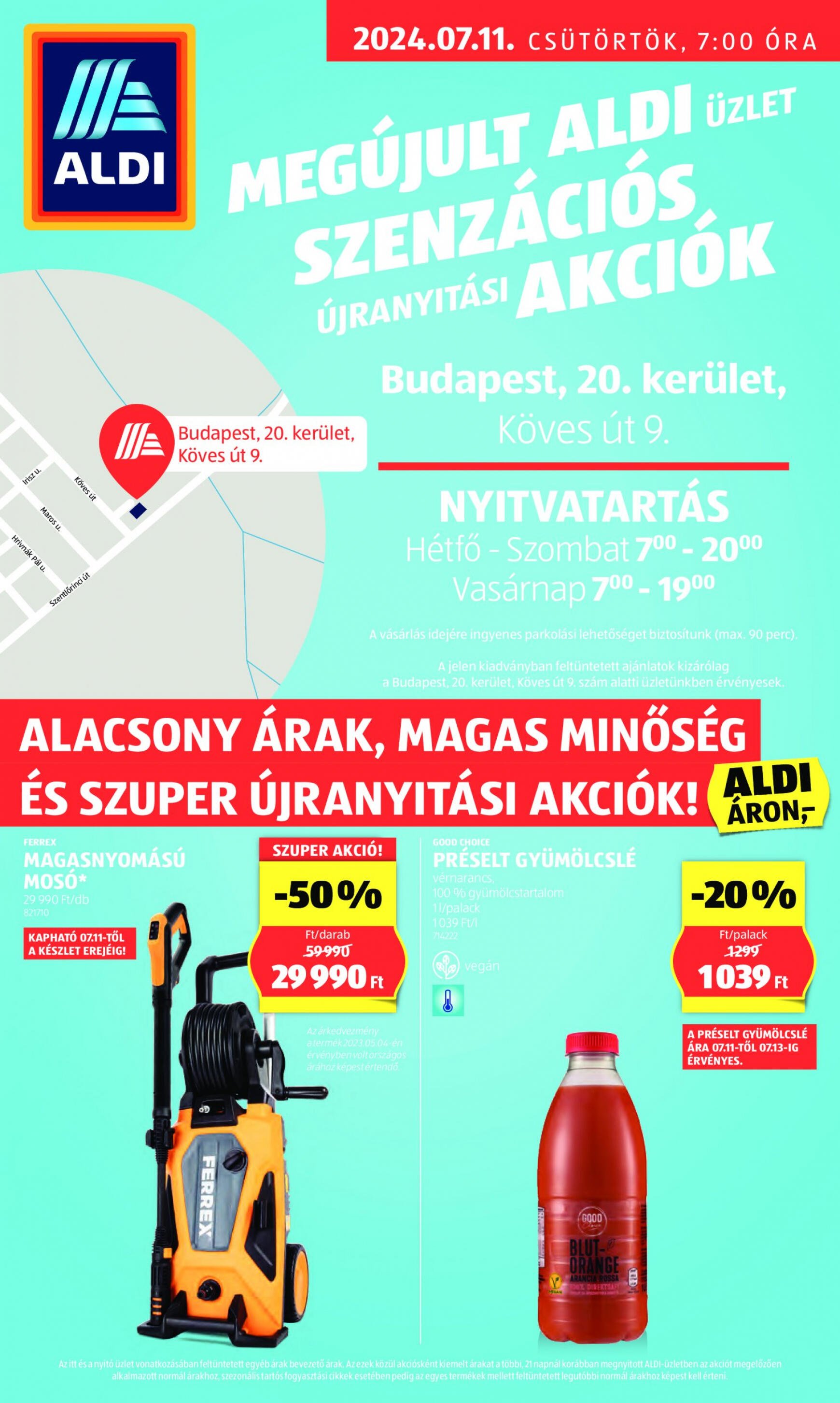 aldi - Aktuális újság Aldi 07.11. - 07.13. - page: 1