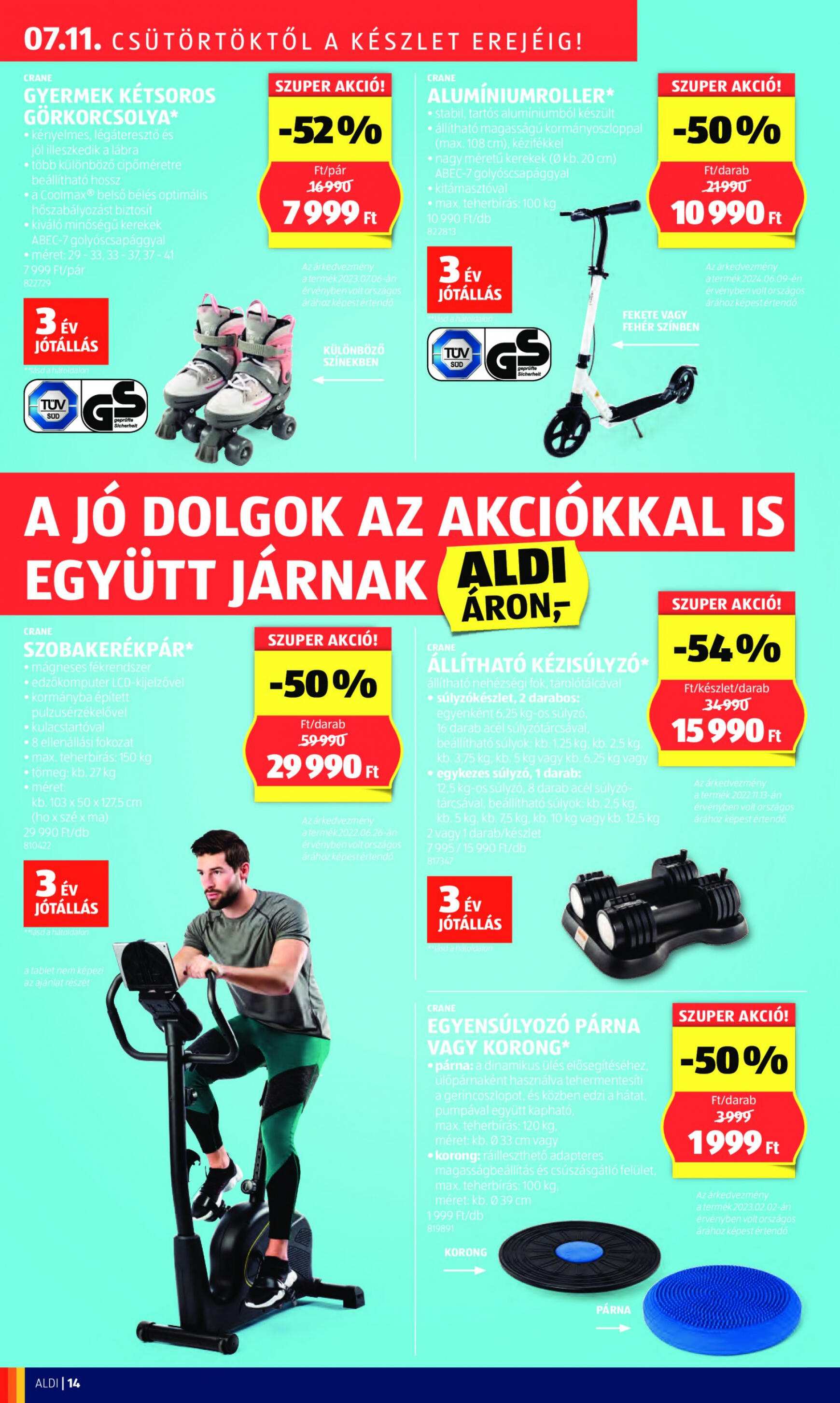 aldi - Aktuális újság Aldi 07.11. - 07.13. - page: 14