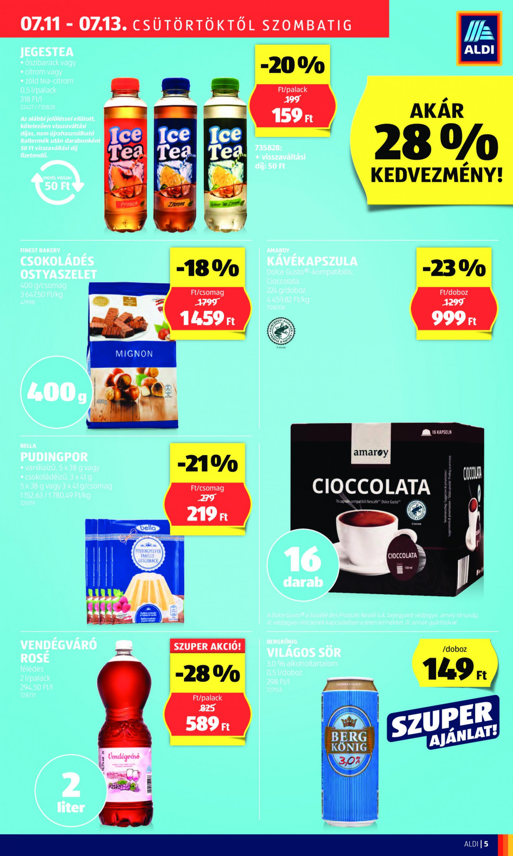 aldi - Aktuális újság Aldi 07.11. - 07.13. - page: 5