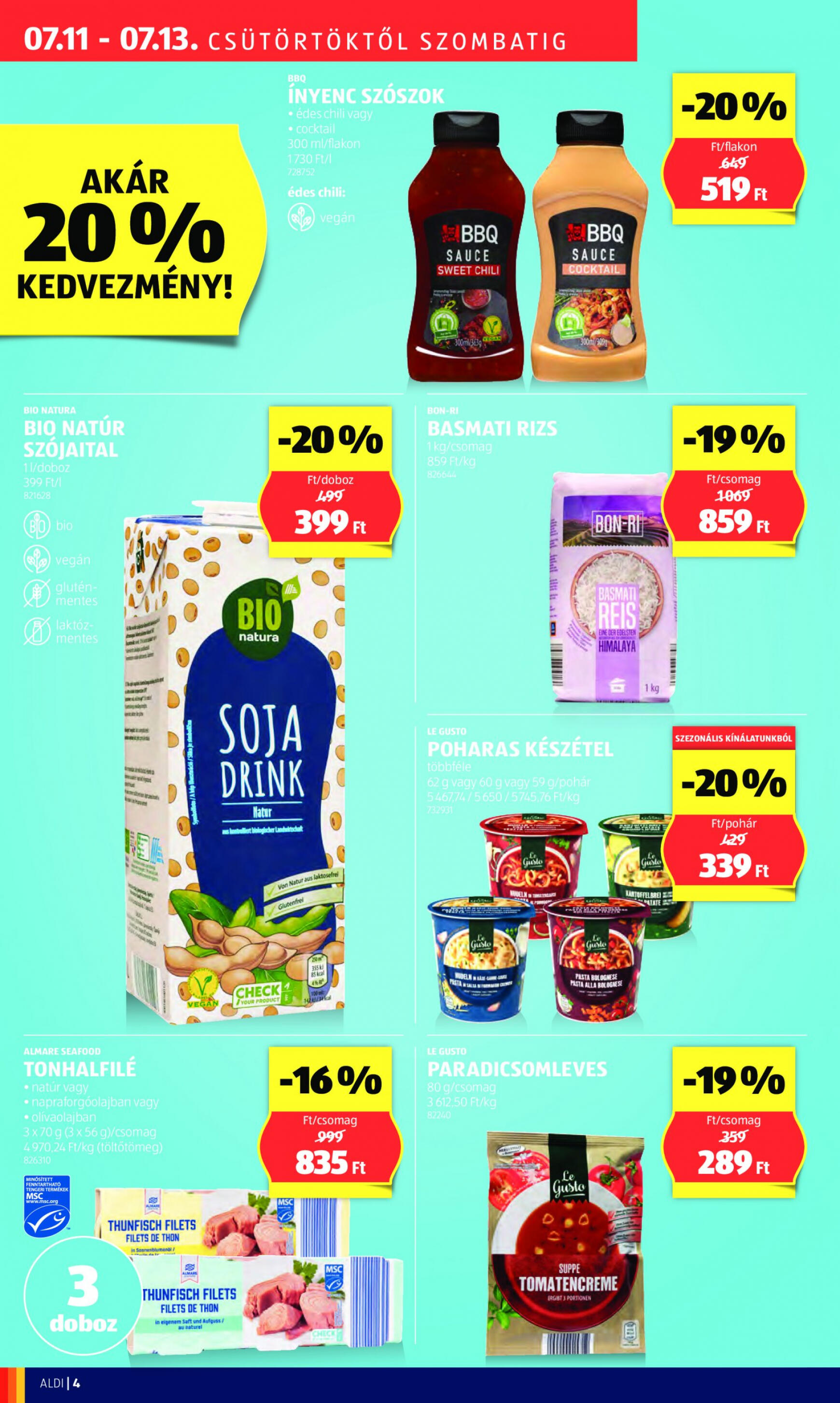 aldi - Aktuális újság Aldi 07.11. - 07.13. - page: 4