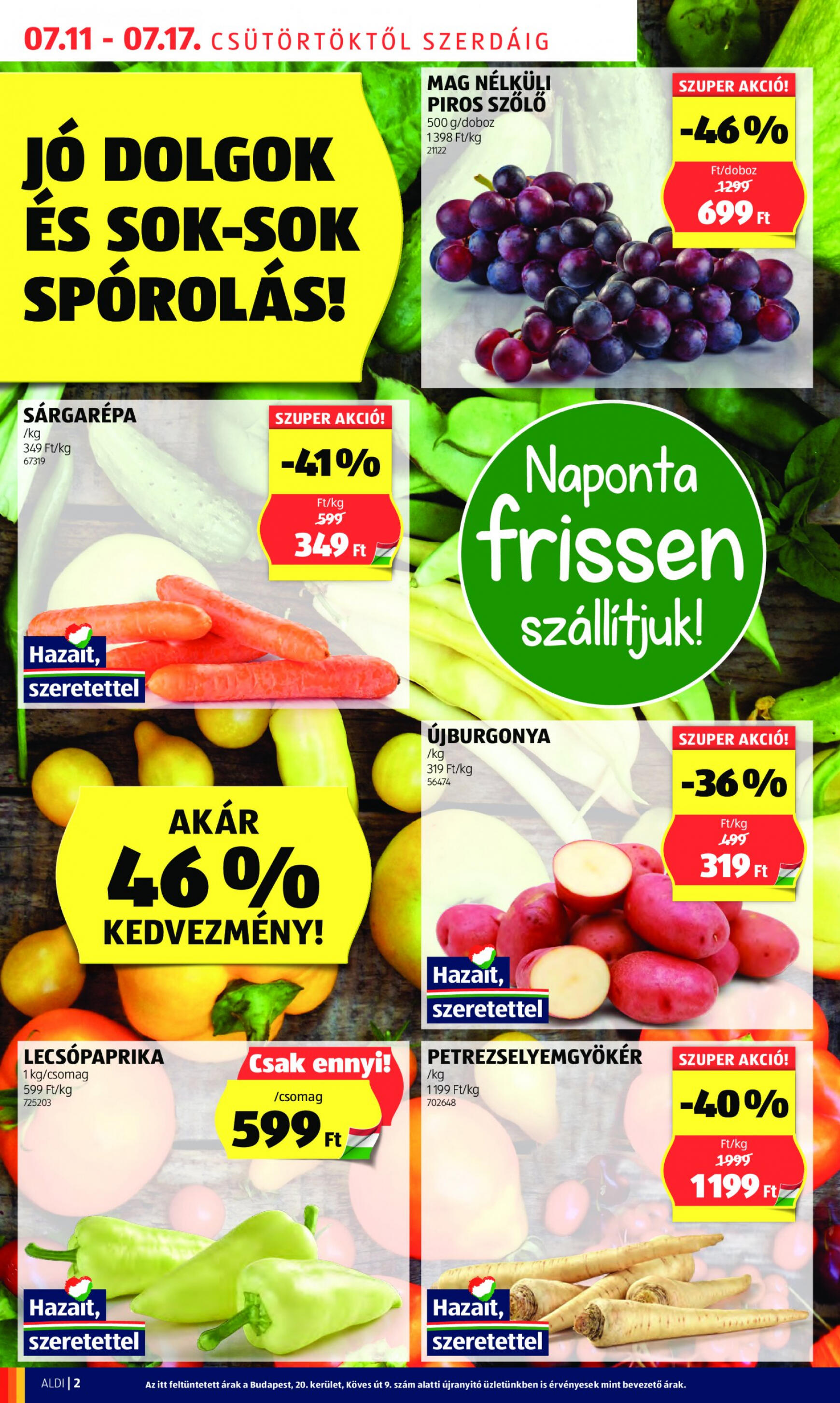 aldi - Aktuális újság Aldi 07.11. - 07.17. - page: 2