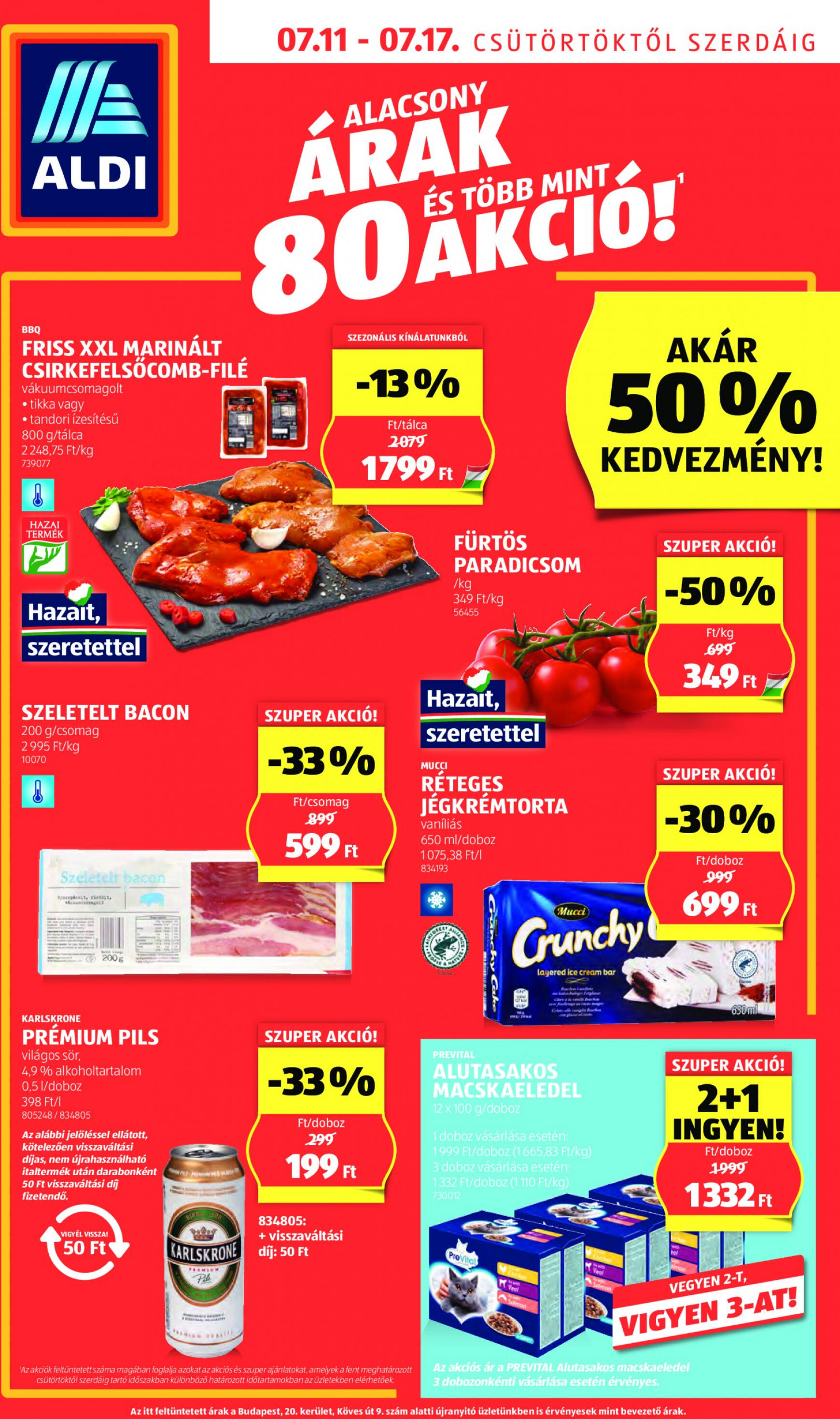 aldi - Aktuális újság Aldi 07.11. - 07.17. - page: 1