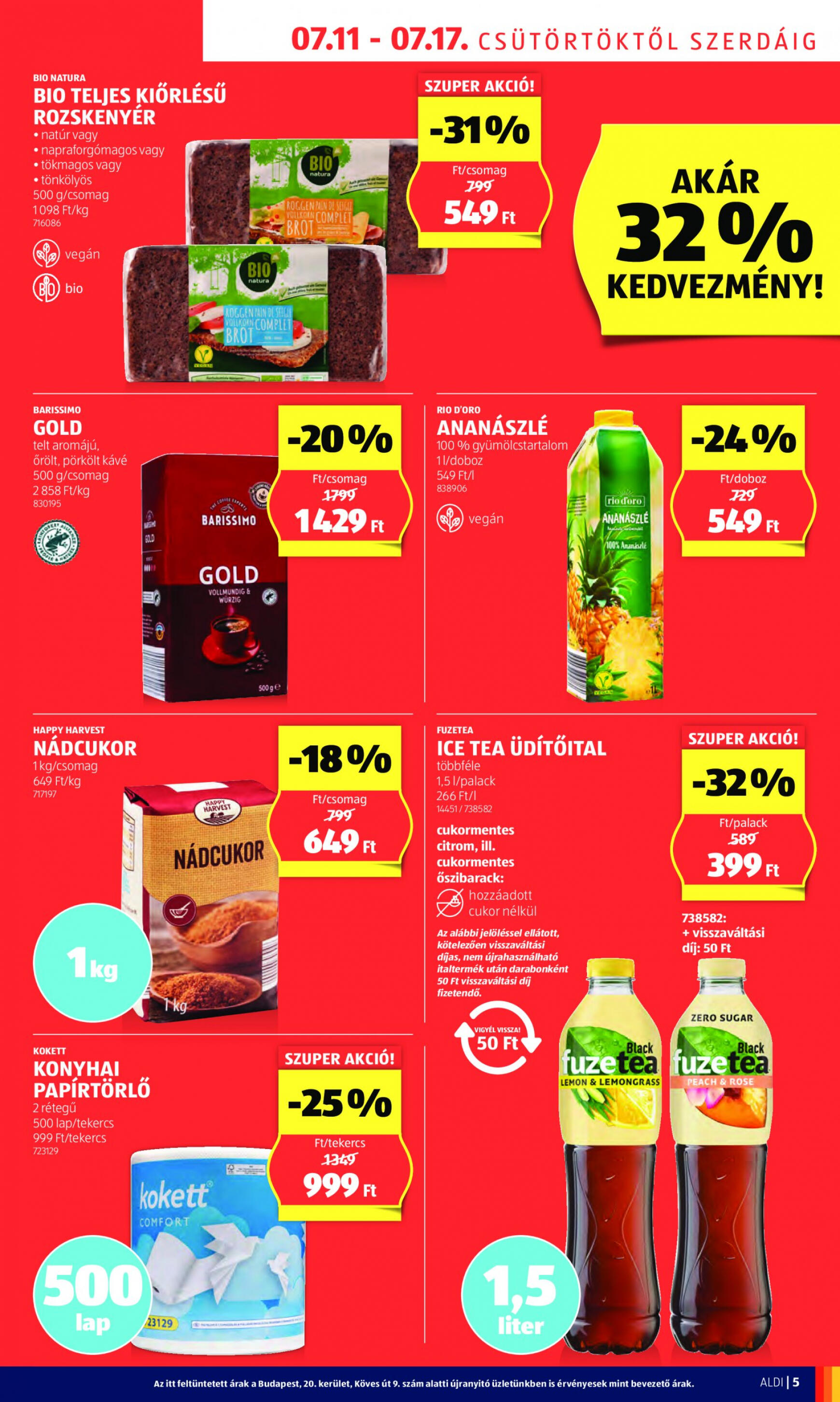 aldi - Aktuális újság Aldi 07.11. - 07.17. - page: 5