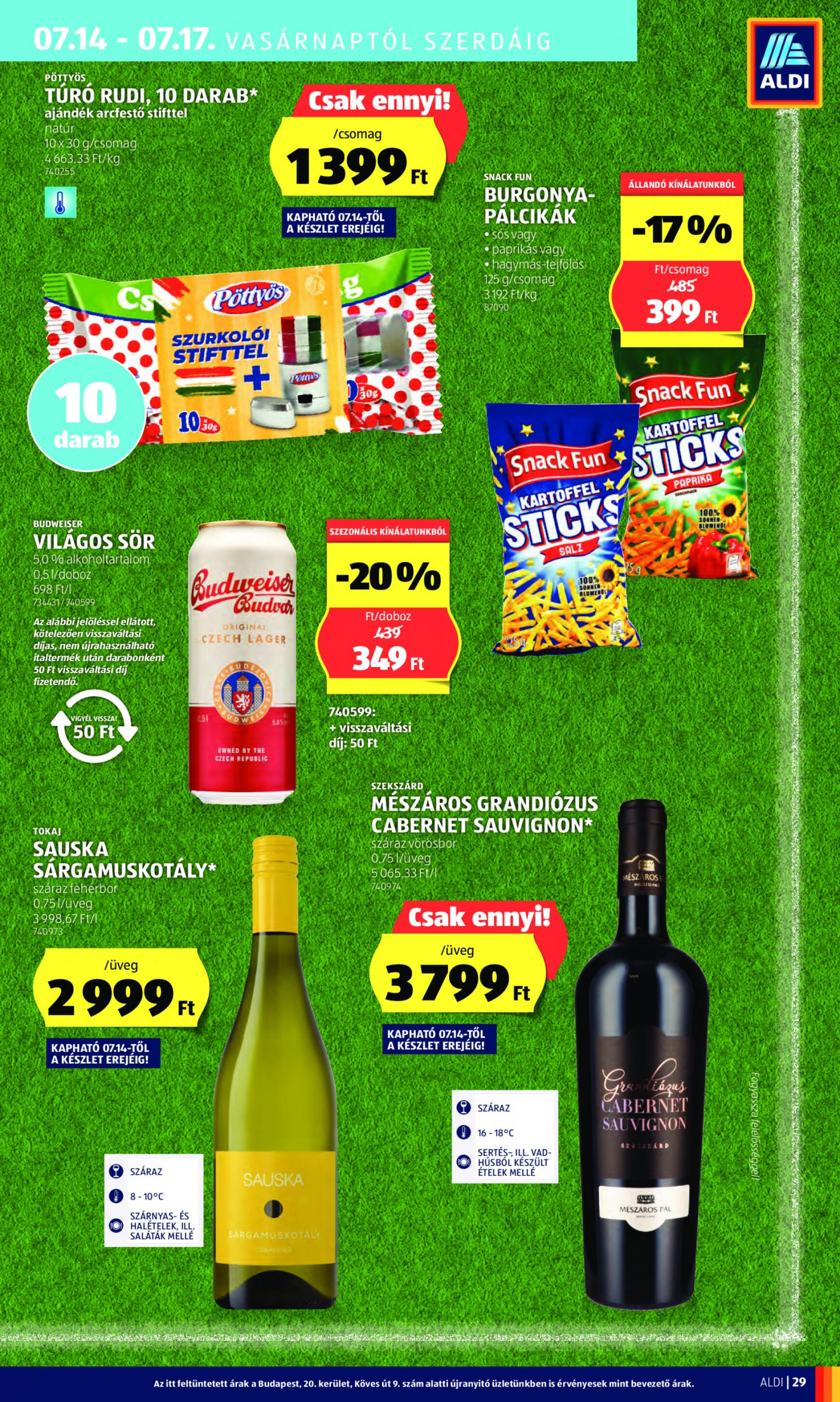 aldi - Aktuális újság Aldi 07.11. - 07.17. - page: 33