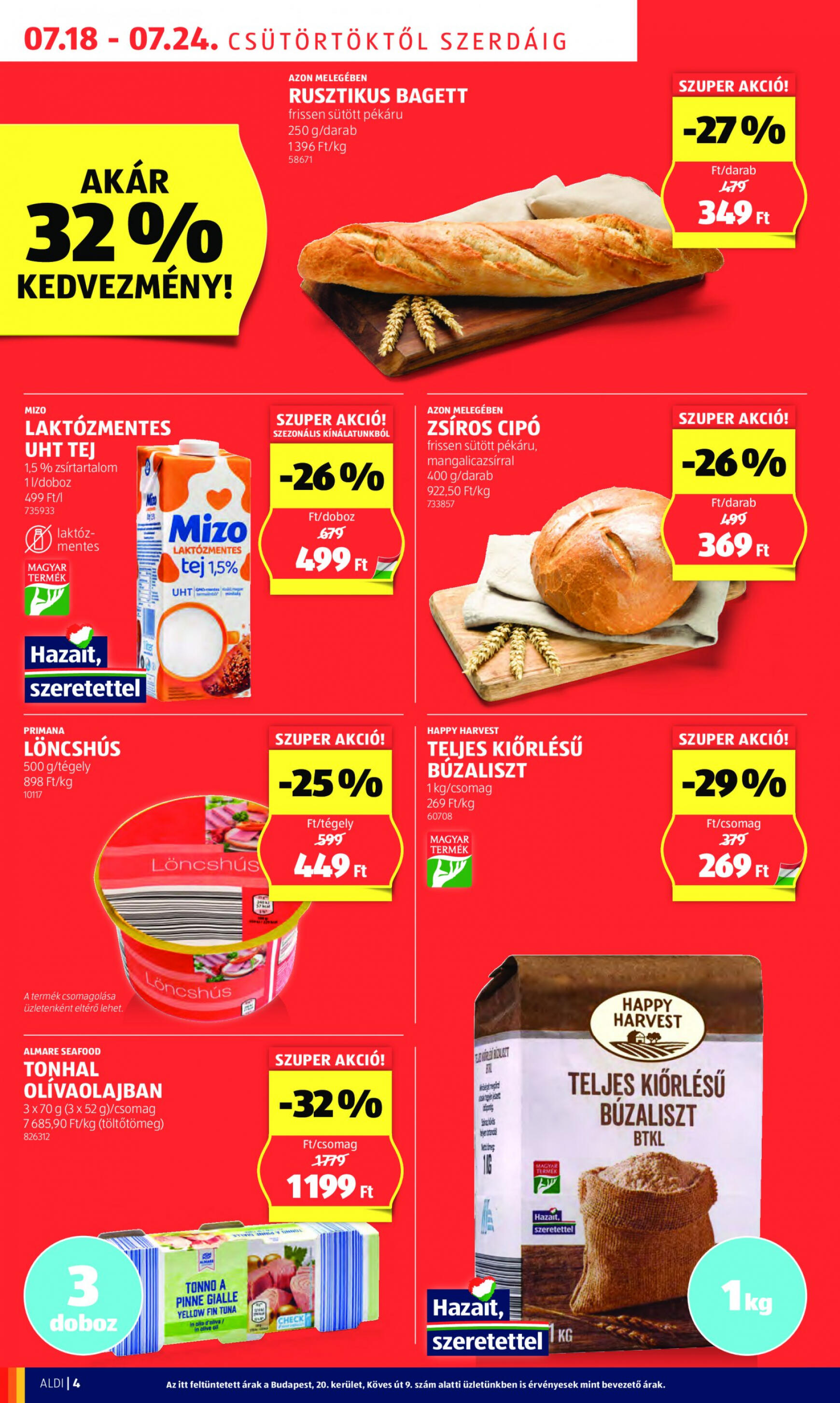 aldi - Aktuális újság Aldi 07.18. - 07.24. - page: 4