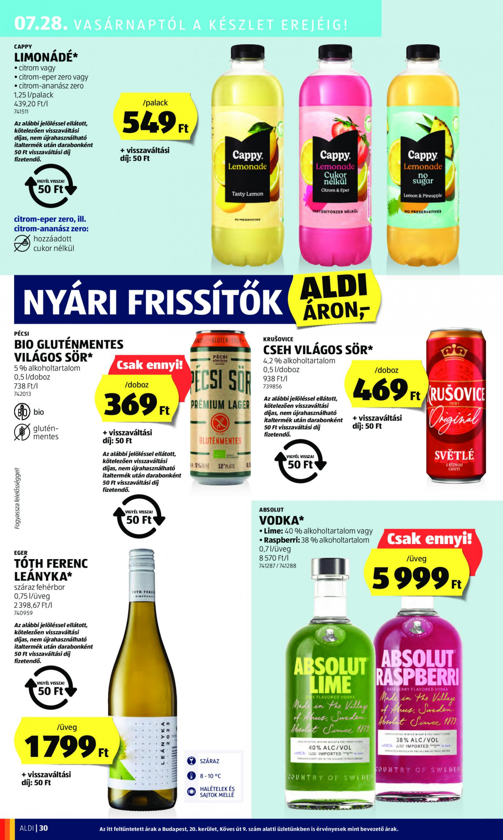 aldi - Aktuális újság Aldi 07.25. - 07.31. - page: 34