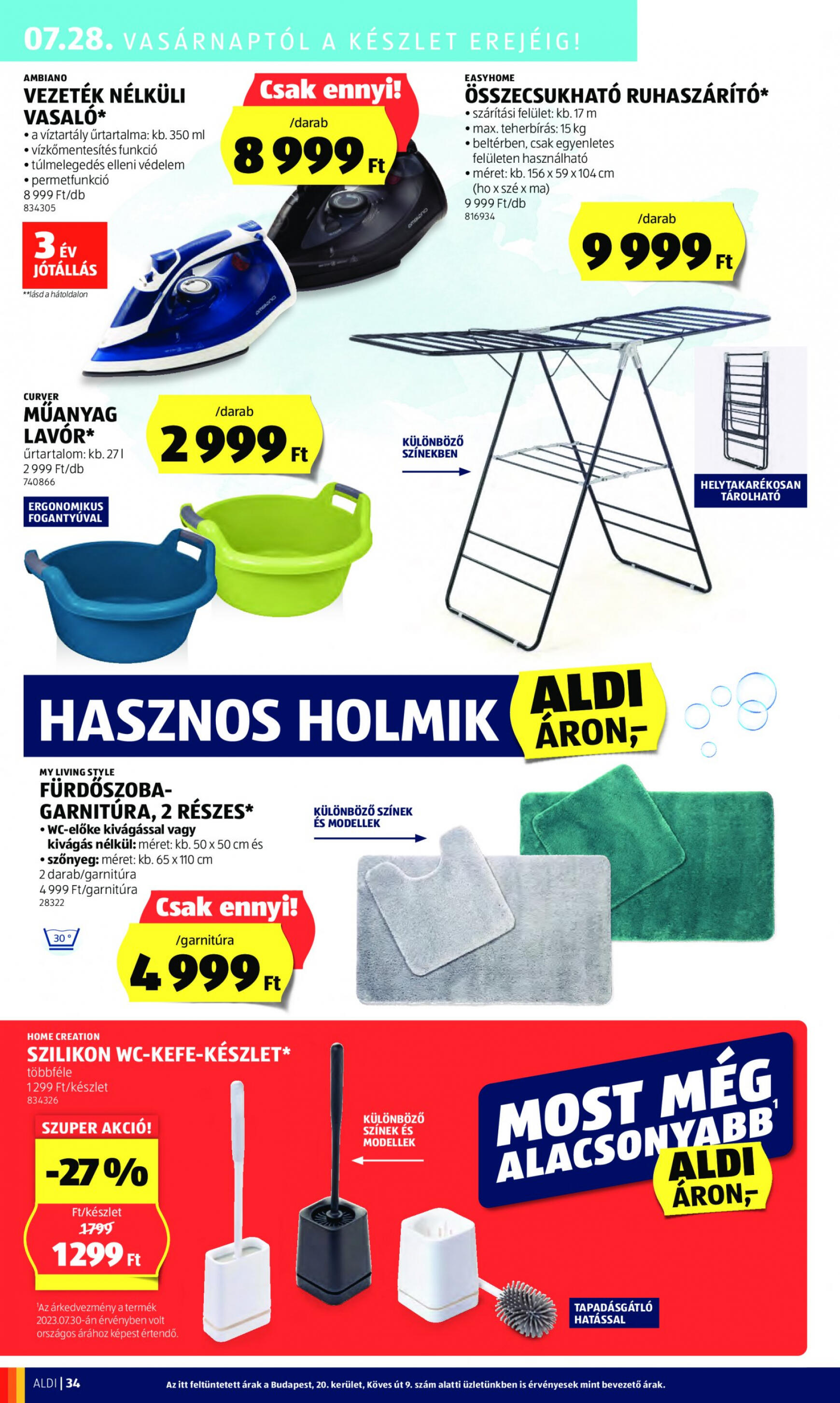 aldi - Aktuális újság Aldi 07.25. - 07.31. - page: 38