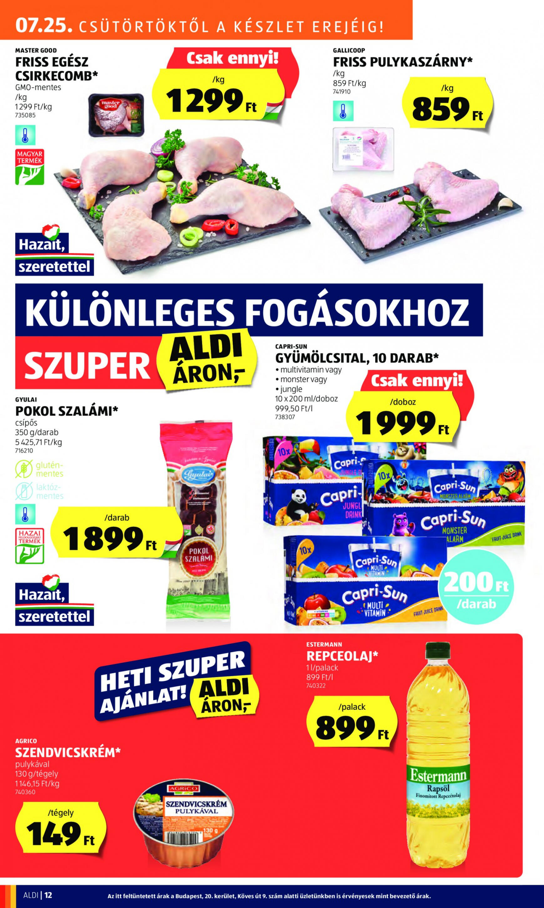 aldi - Aktuális újság Aldi 07.25. - 07.31. - page: 14