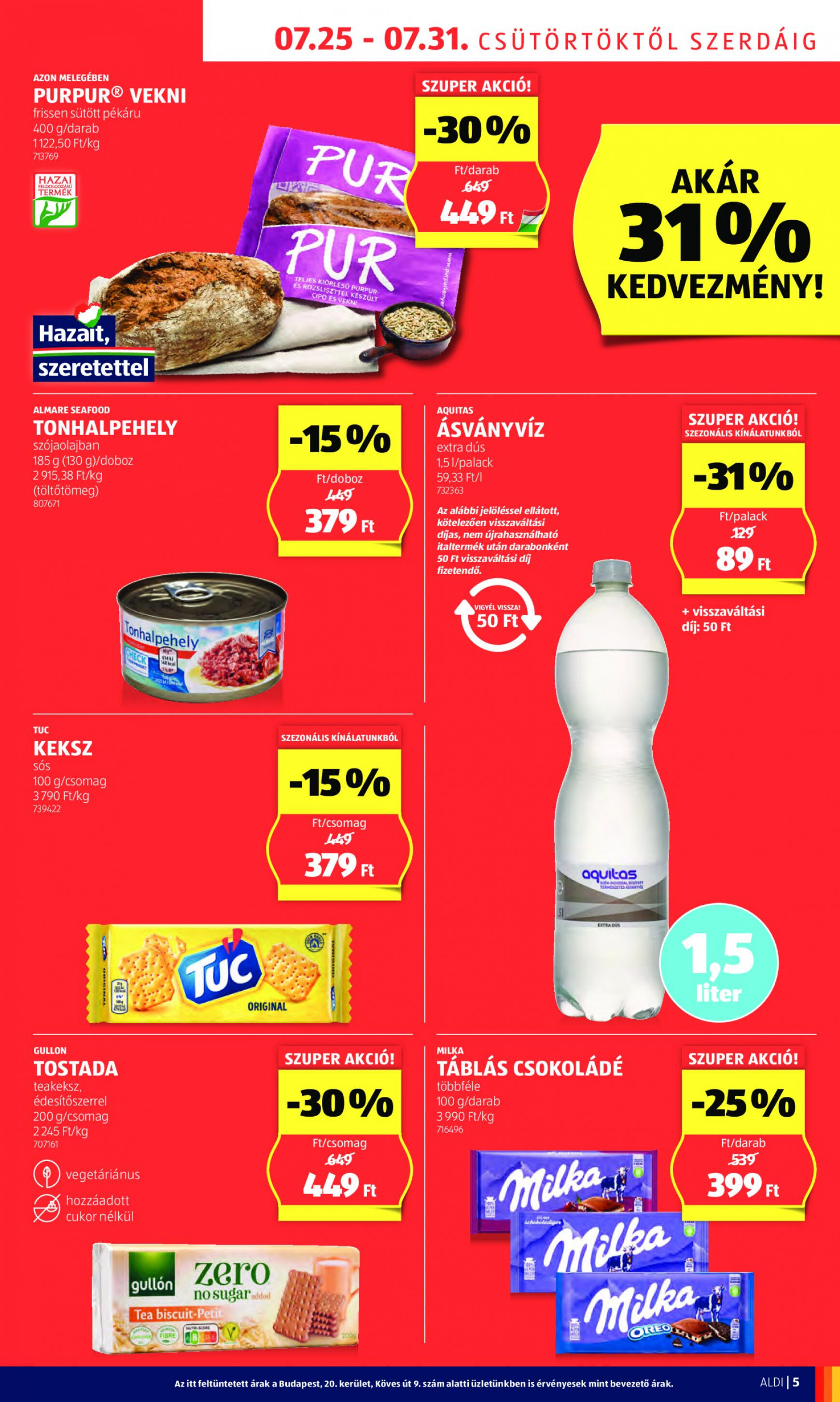 aldi - Aktuális újság Aldi 07.25. - 07.31. - page: 5