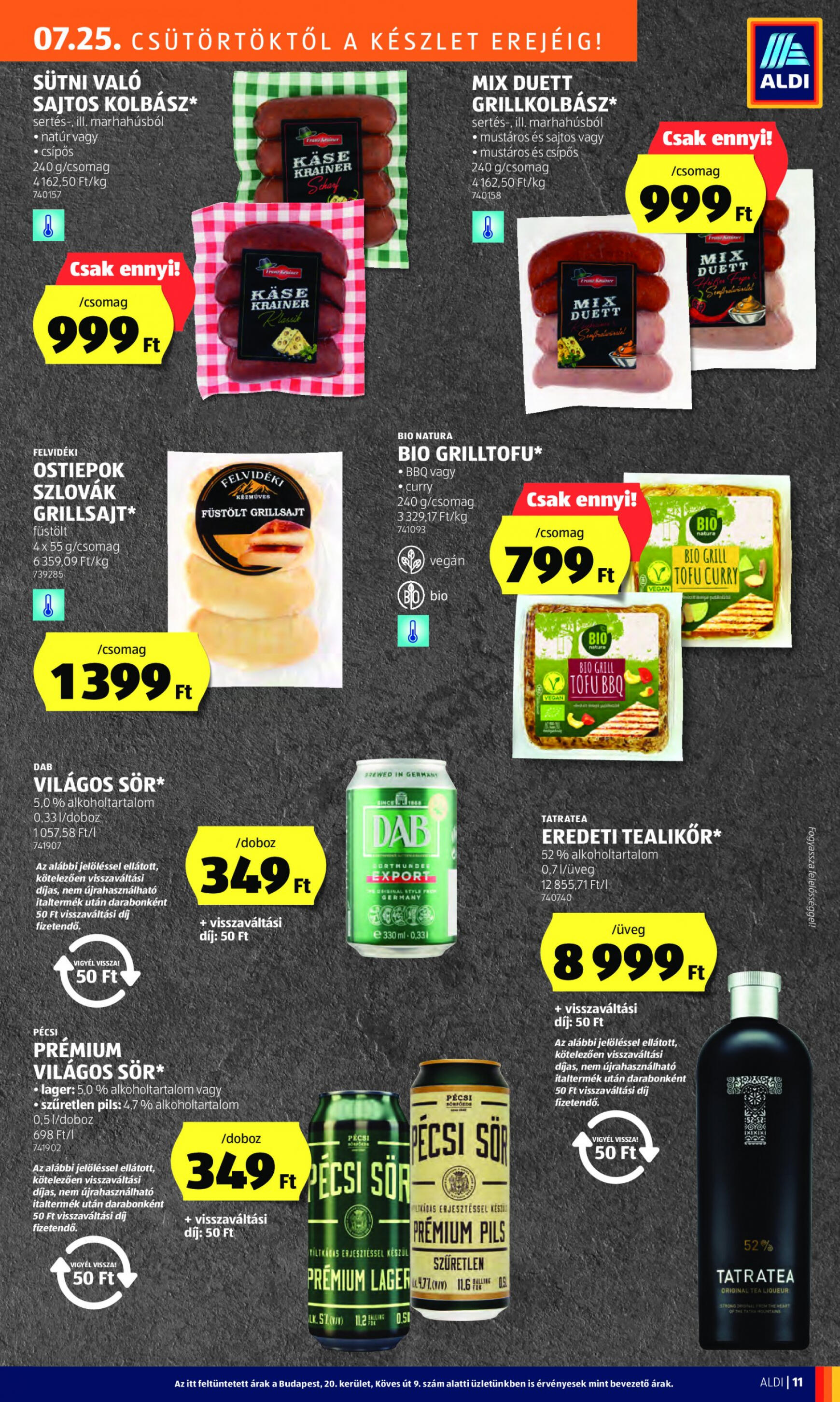 aldi - Aktuális újság Aldi 07.25. - 07.31. - page: 13