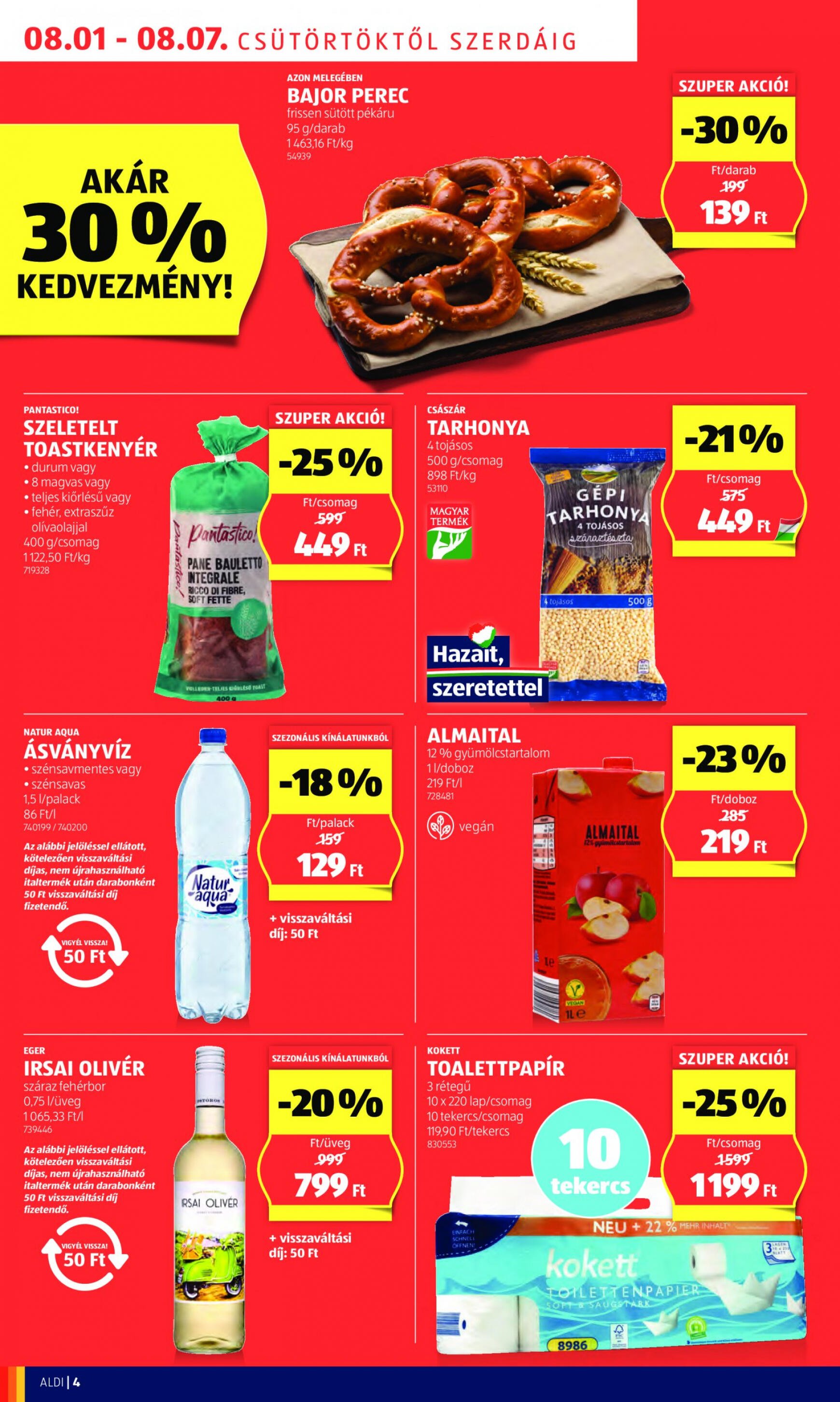 aldi - Aktuális újság Aldi 08.01. - 08.07. - page: 4