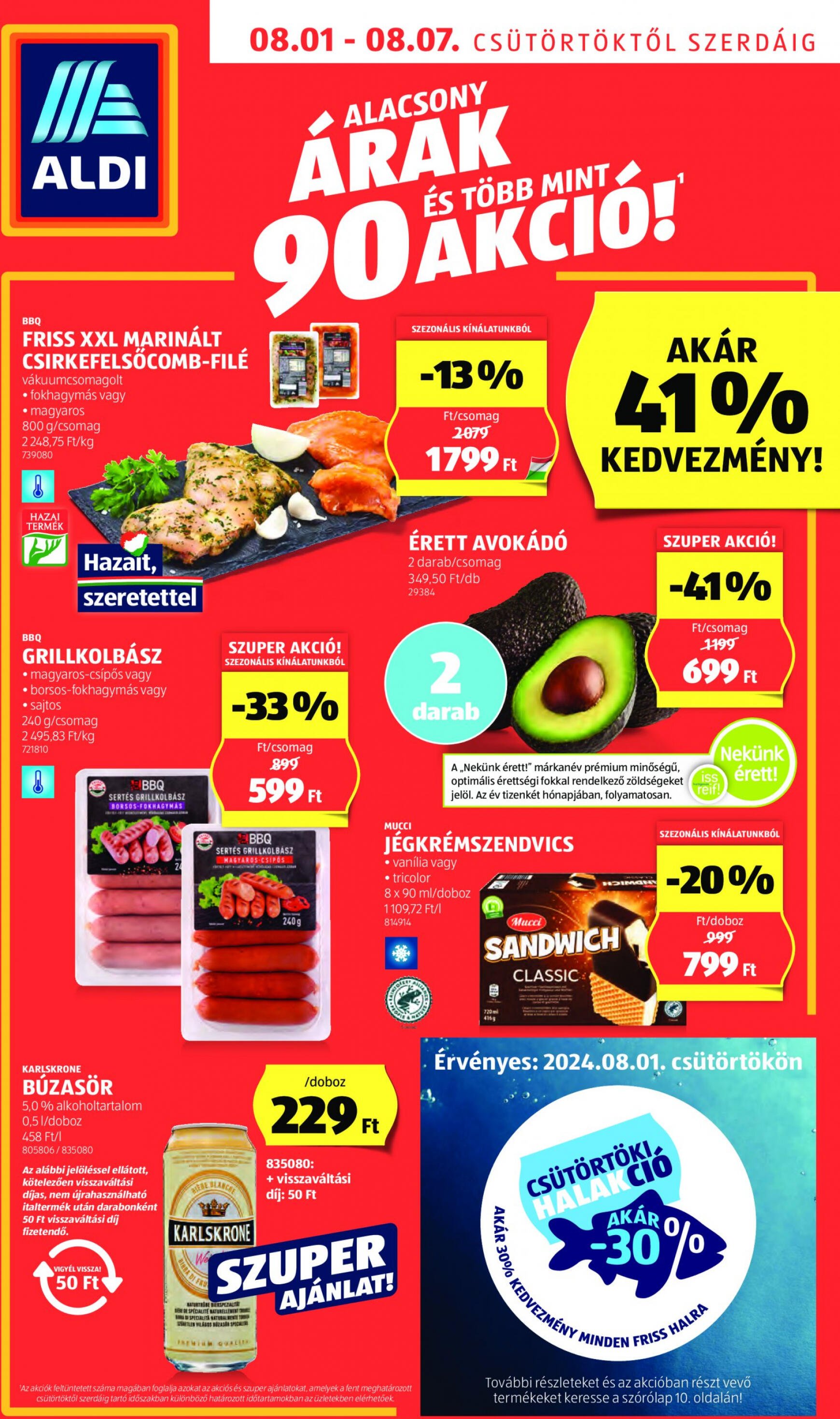 aldi - Aktuális újság Aldi 08.01. - 08.07. - page: 1