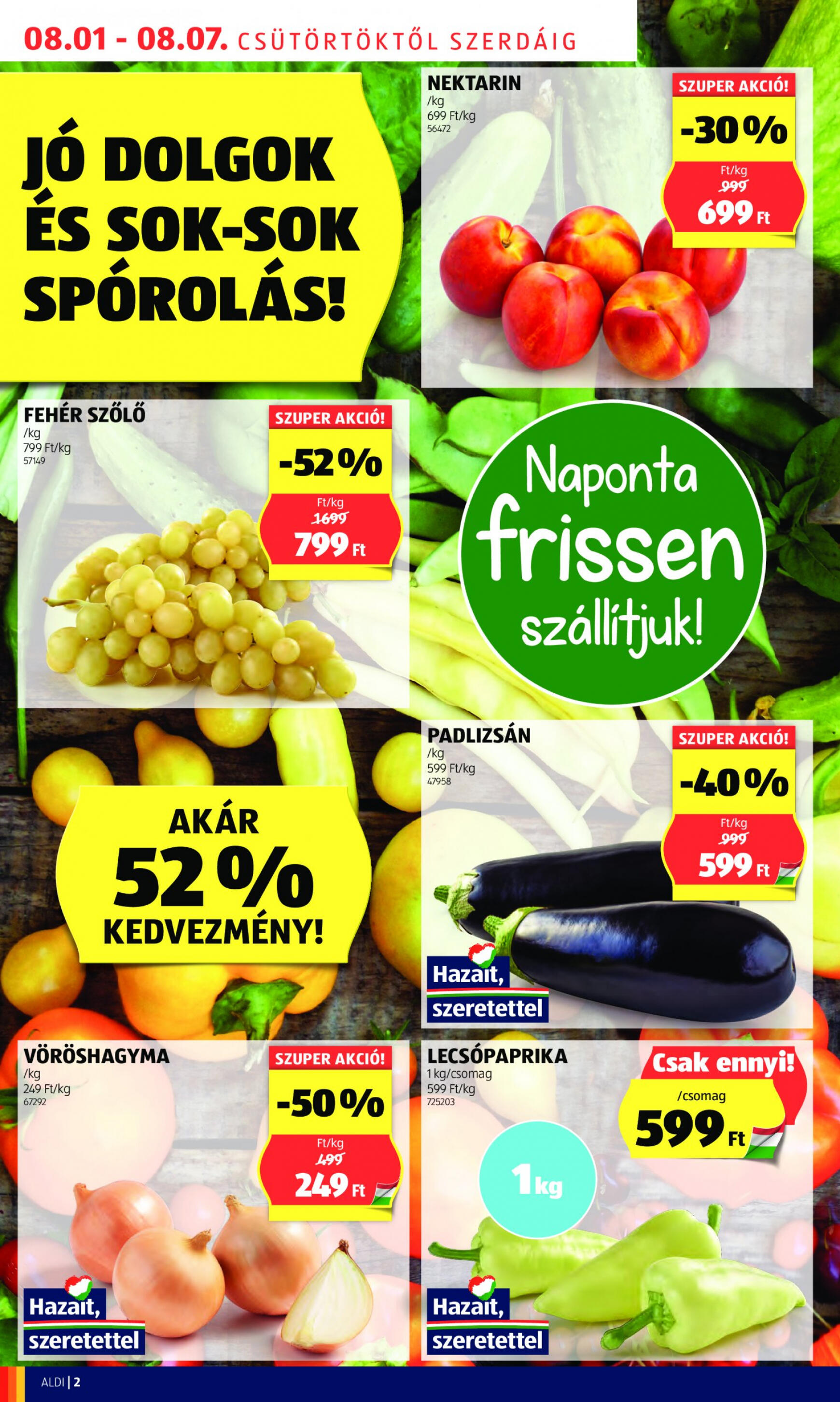 aldi - Aktuális újság Aldi 08.01. - 08.07. - page: 2