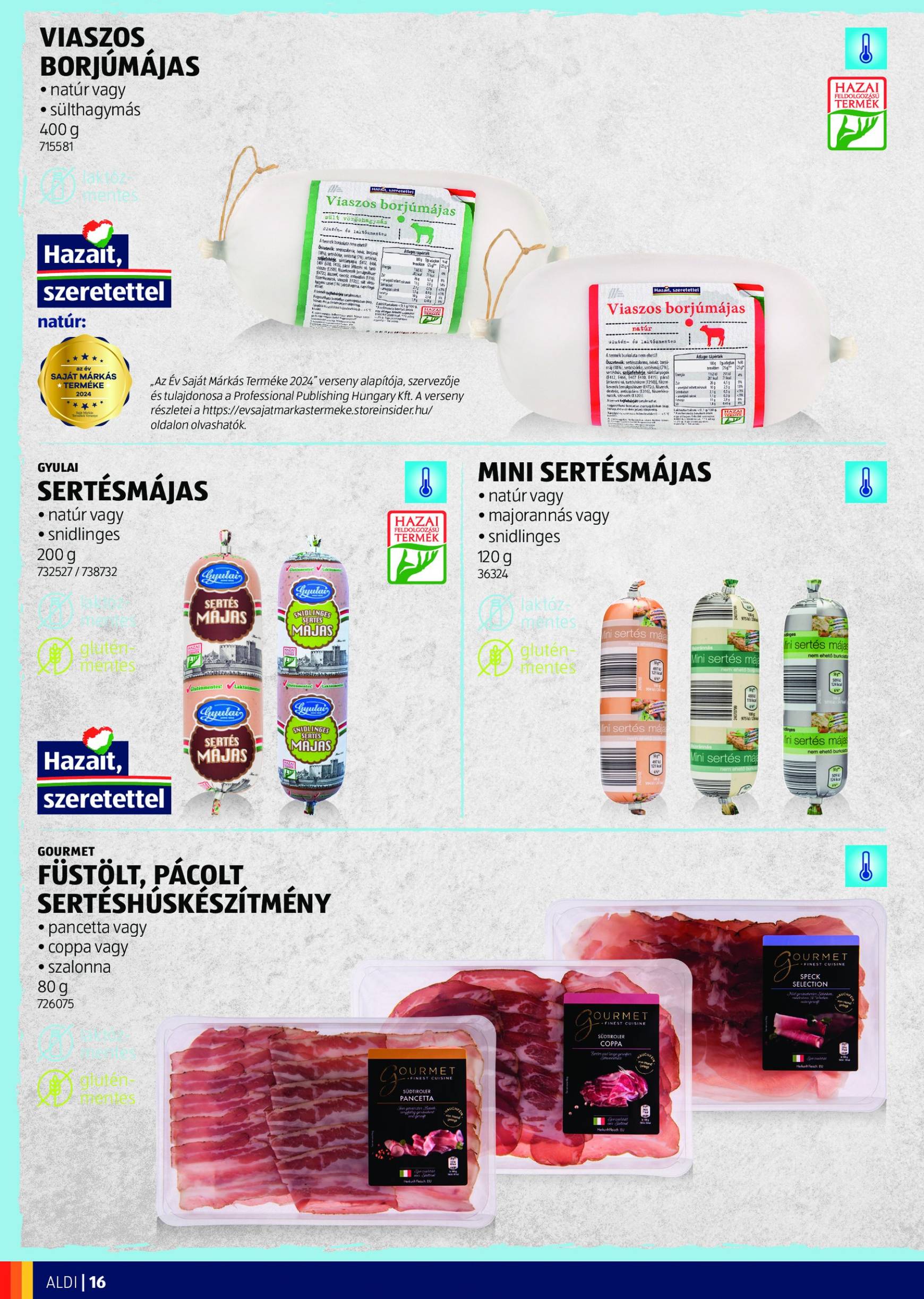 aldi - Aktuális újság Aldi - Mindenkire figyelünk 09.03. - 12.31. - page: 16