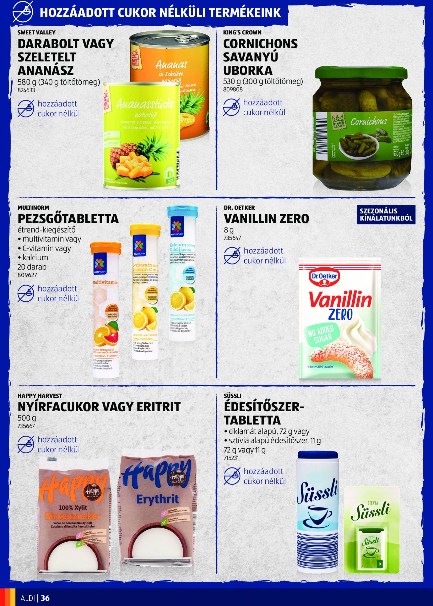 aldi - Aktuális újság Aldi - Mindenkire figyelünk! 09.03. - 12.31. - page: 36