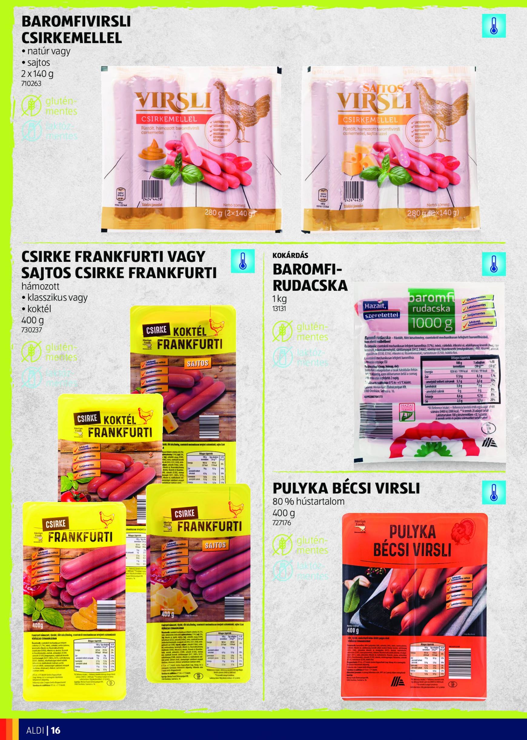 aldi - Aktuális újság Aldi - Mindenkire figyelünk! 09.03. - 12.31. - page: 16