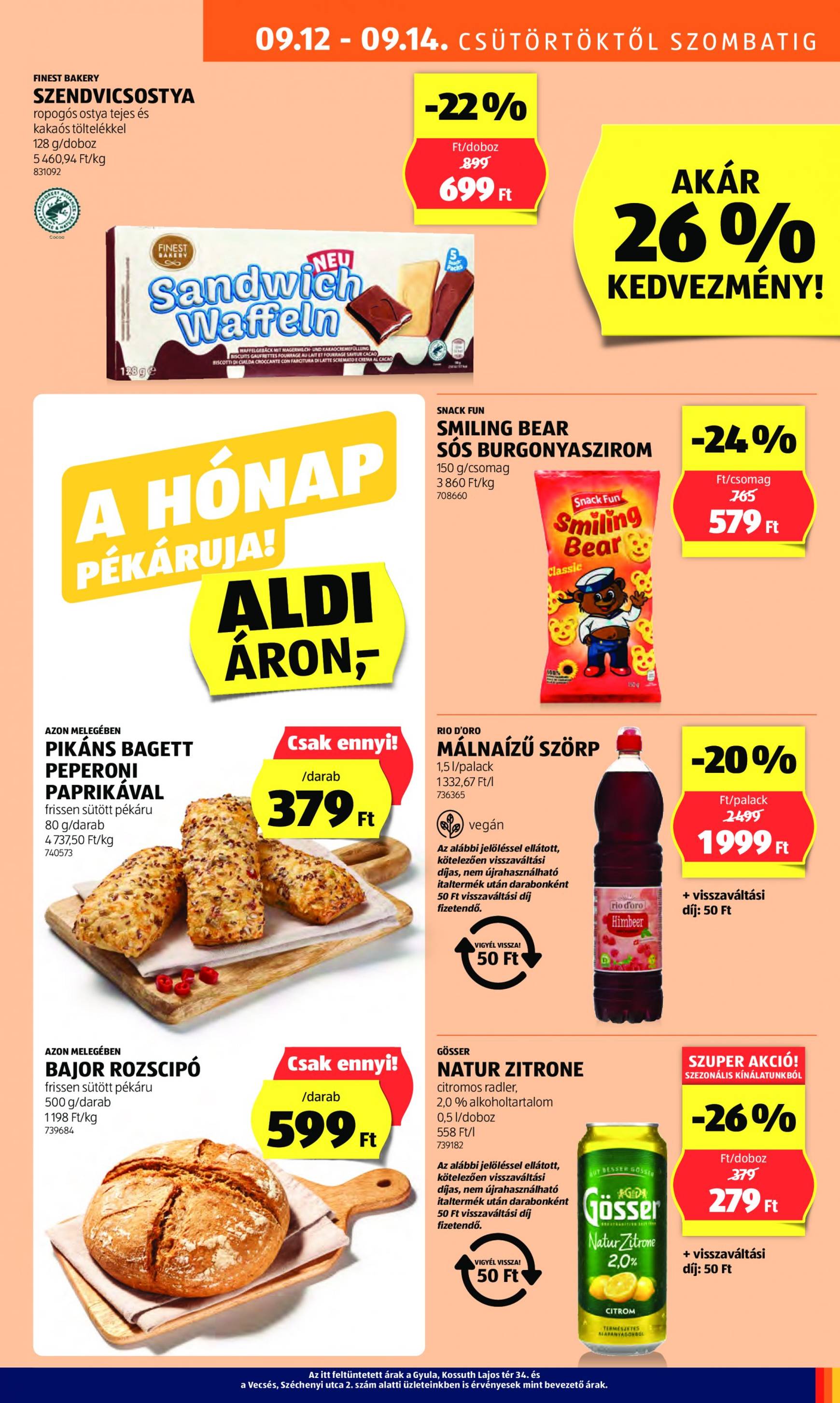 aldi - Aktuális újság Aldi 09.12. - 09.18. - page: 9