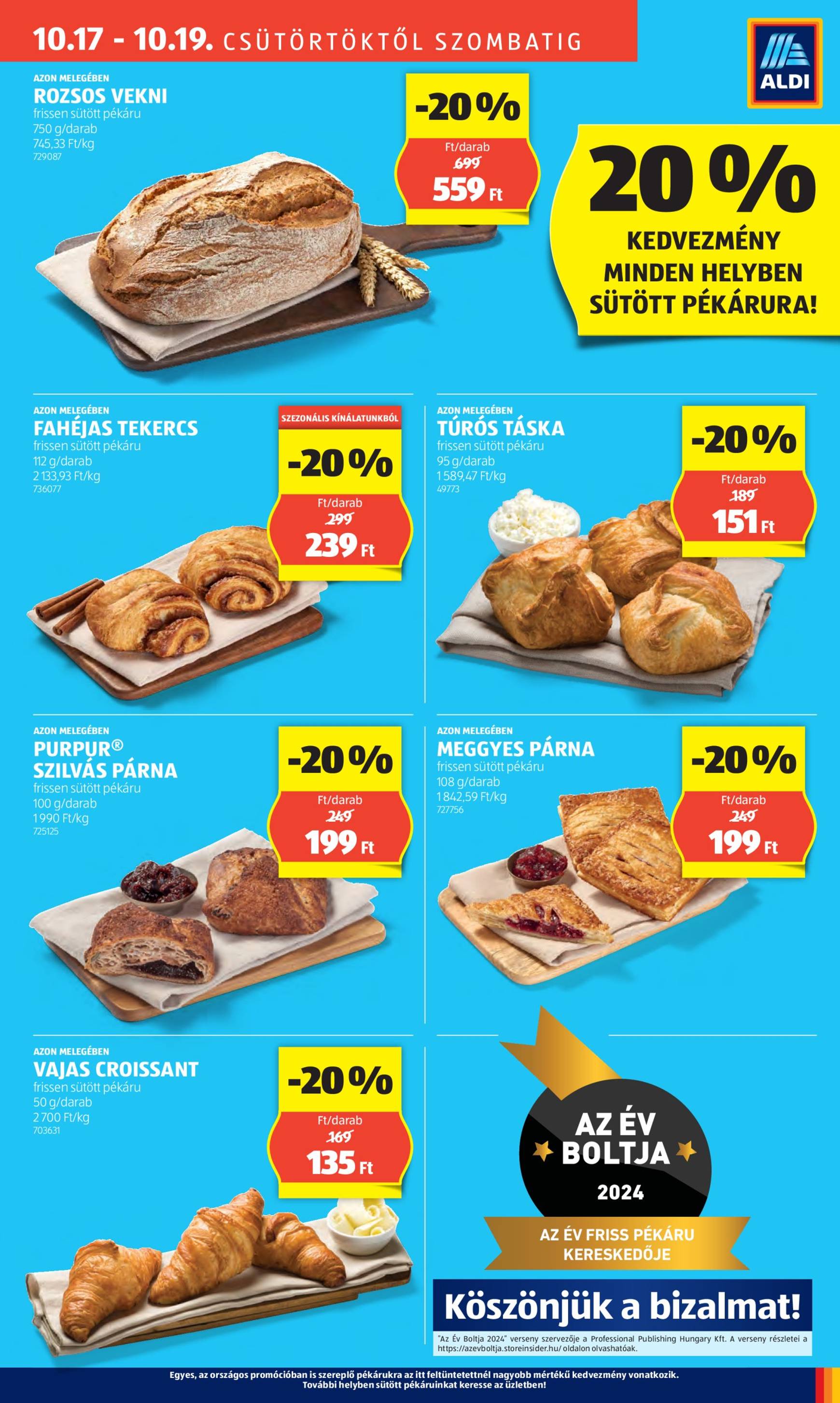 aldi - Aldi - Üzletnyitás: Kecskemét, akciós újság, érvényes 10.17. - 10.19. - page: 7