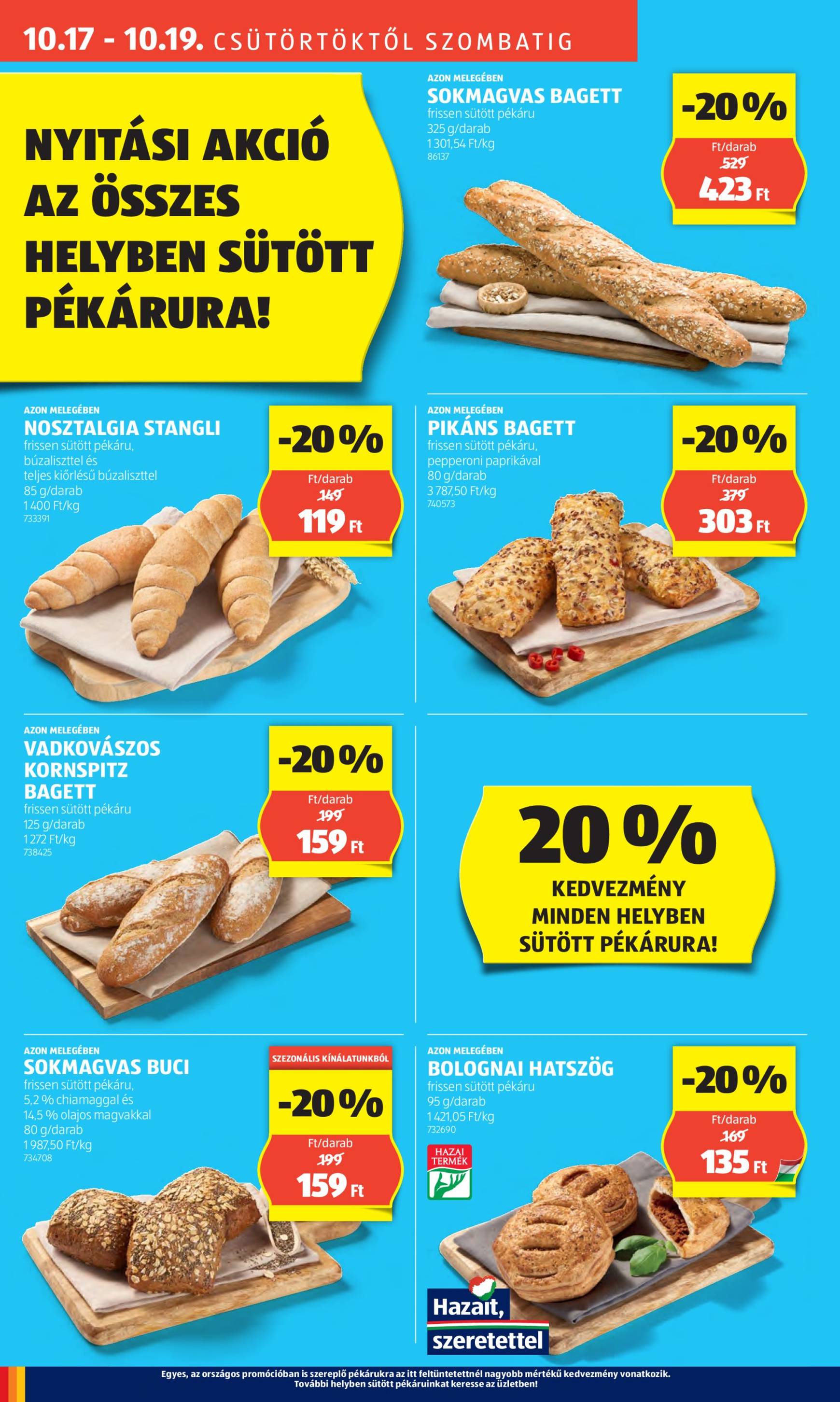 aldi - Aldi - Üzletnyitás: Kecskemét, akciós újság, érvényes 10.17. - 10.19. - page: 6