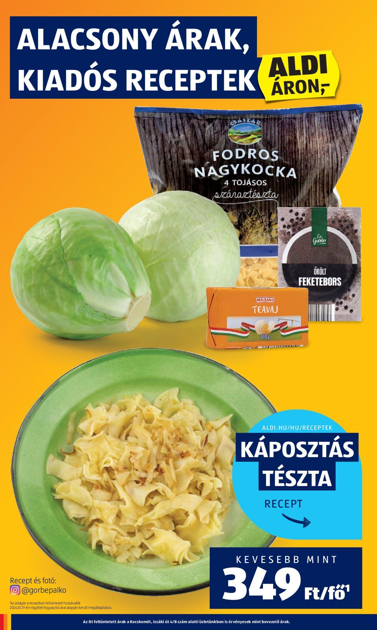 aldi - Akciós újság új Aldi 2024.10.31. - 2024.11.06. - page: 14