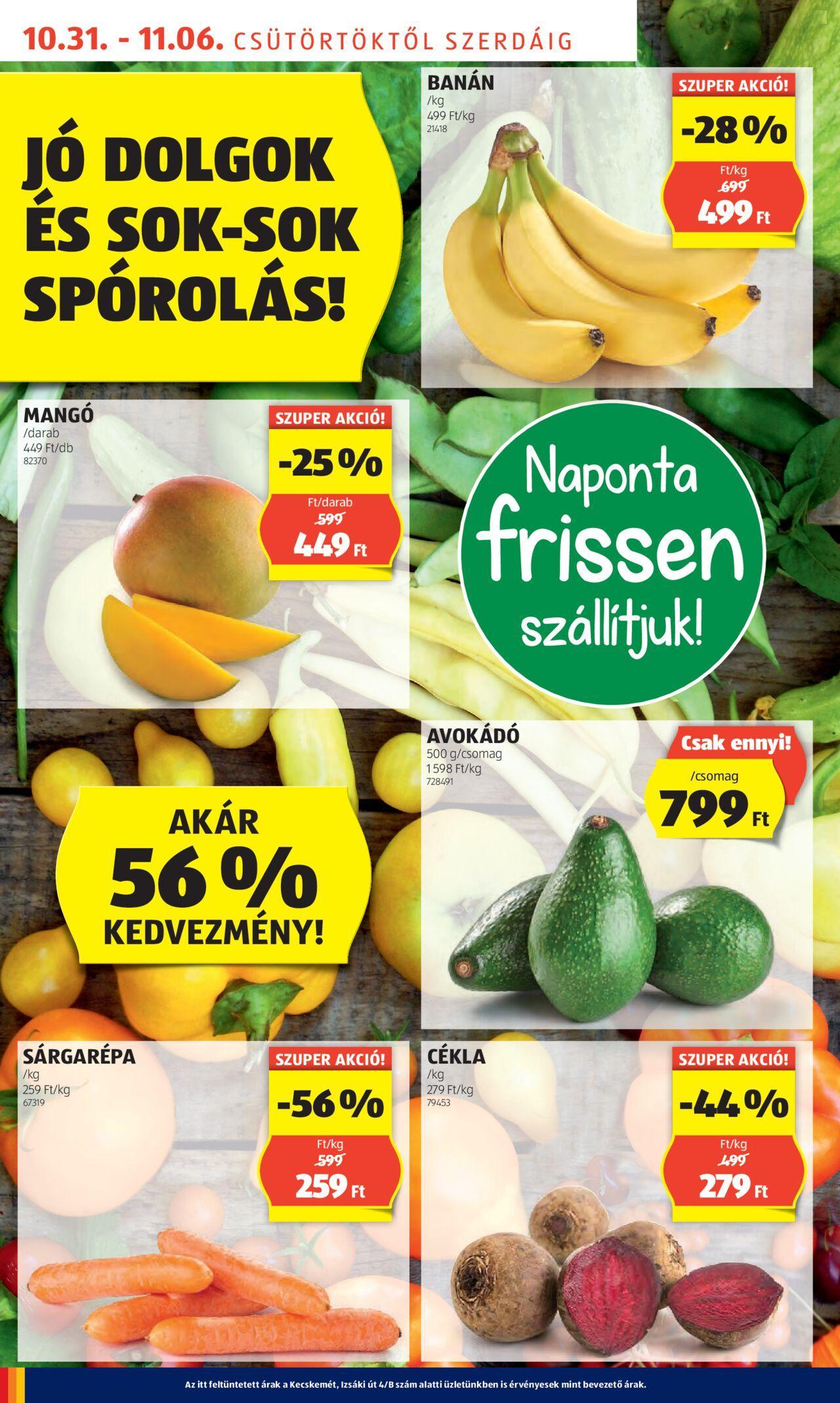 aldi - Akciós újság új Aldi 2024.10.31. - 2024.11.06. - page: 4