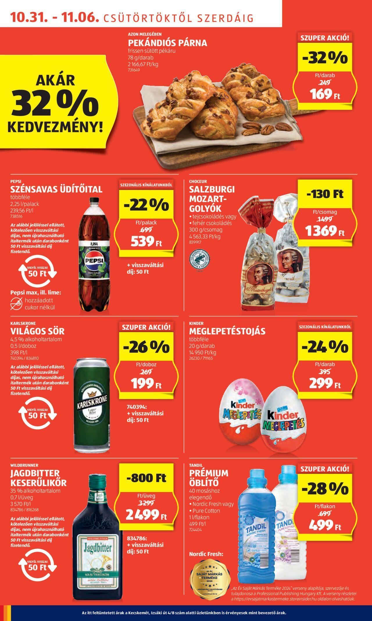 aldi - Akciós újság új Aldi 2024.10.31. - 2024.11.06. - page: 6