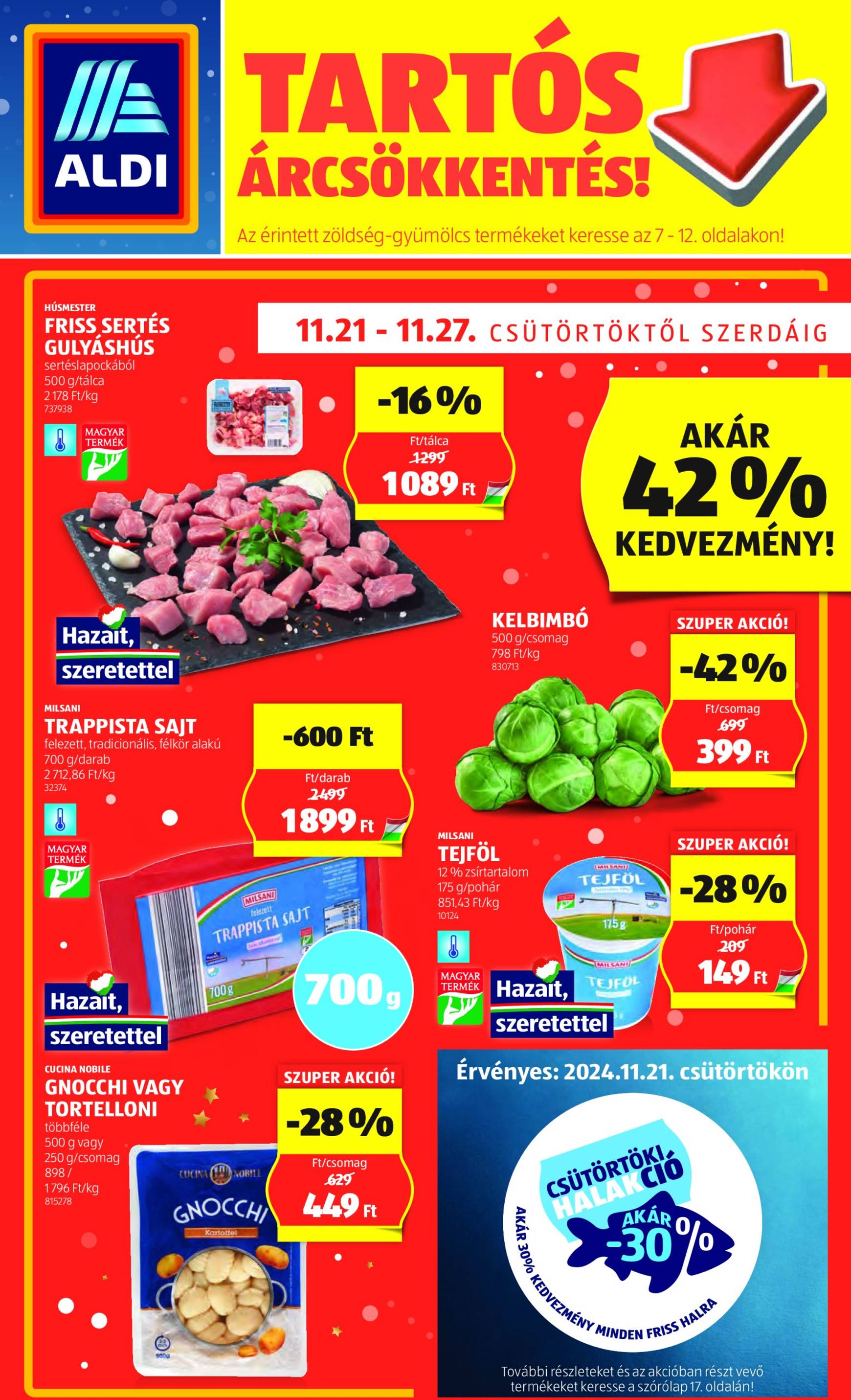 aldi - Aldi akciós újság, érvényes 11.21. - 11.27.