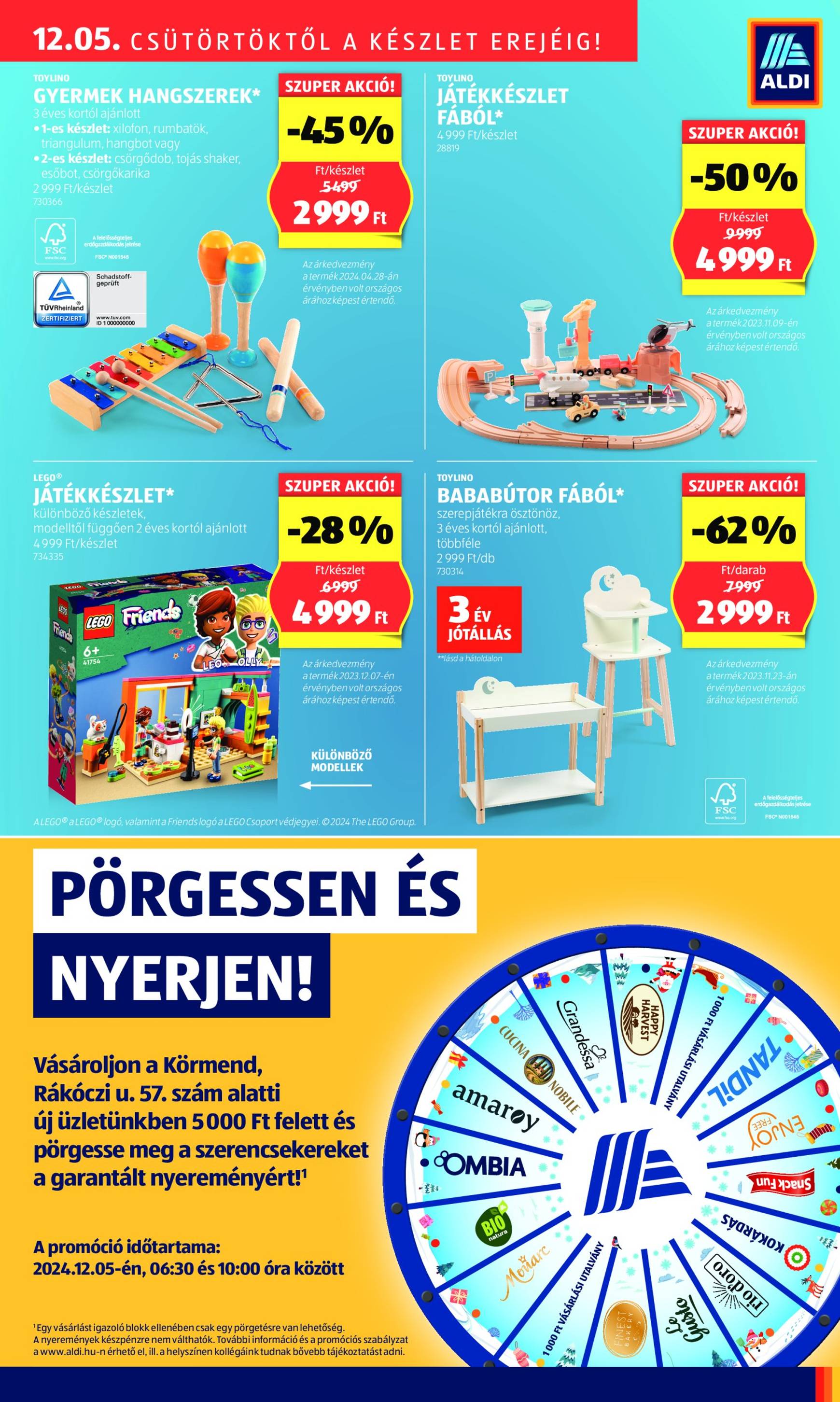 aldi - Aldi - Üzletnyitás: Körmend, akciós újság, érvényes 12.05. - 12.07. - page: 15