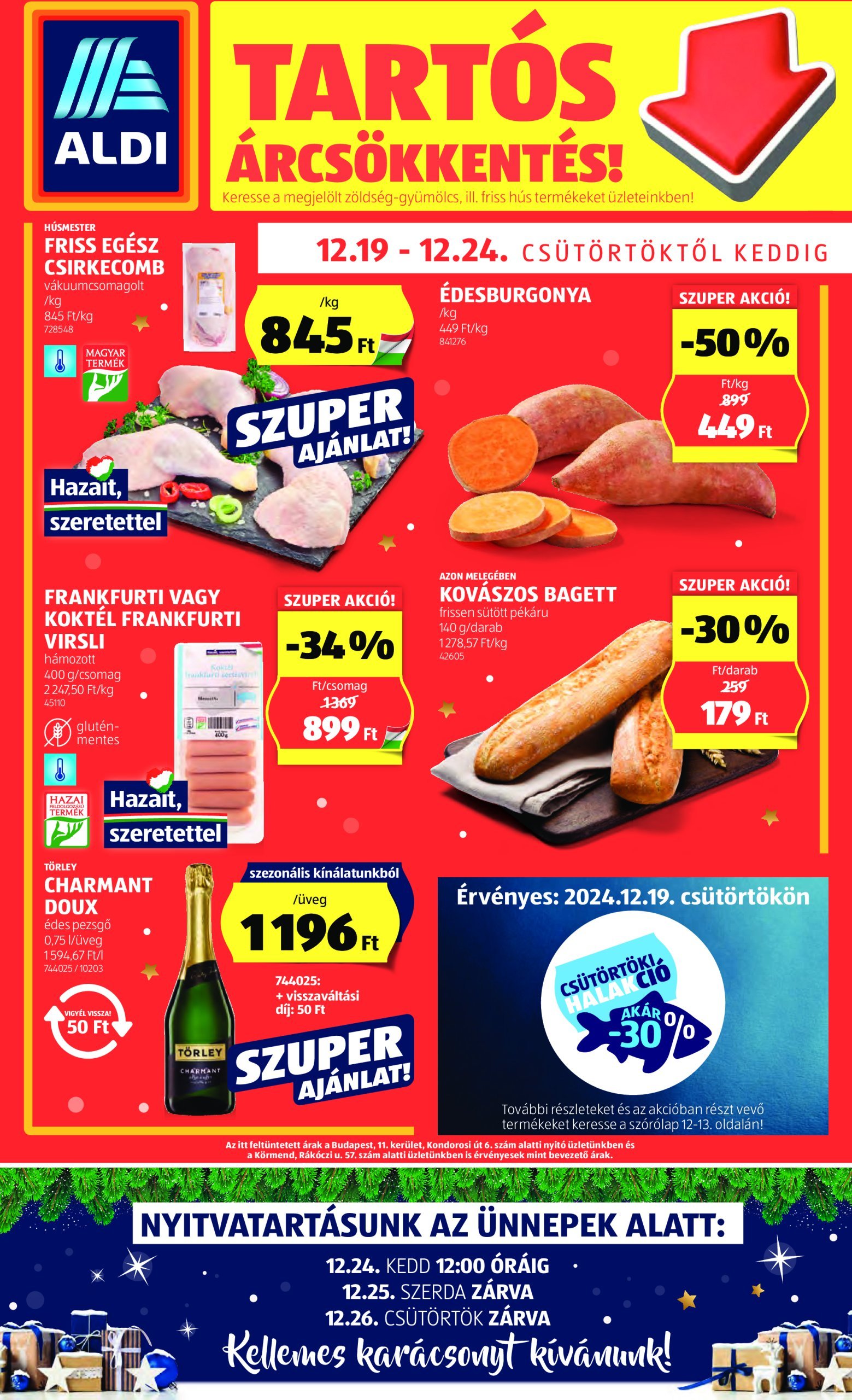 aldi - Aldi akciós újság, érvényes 12.19. - 12.24.