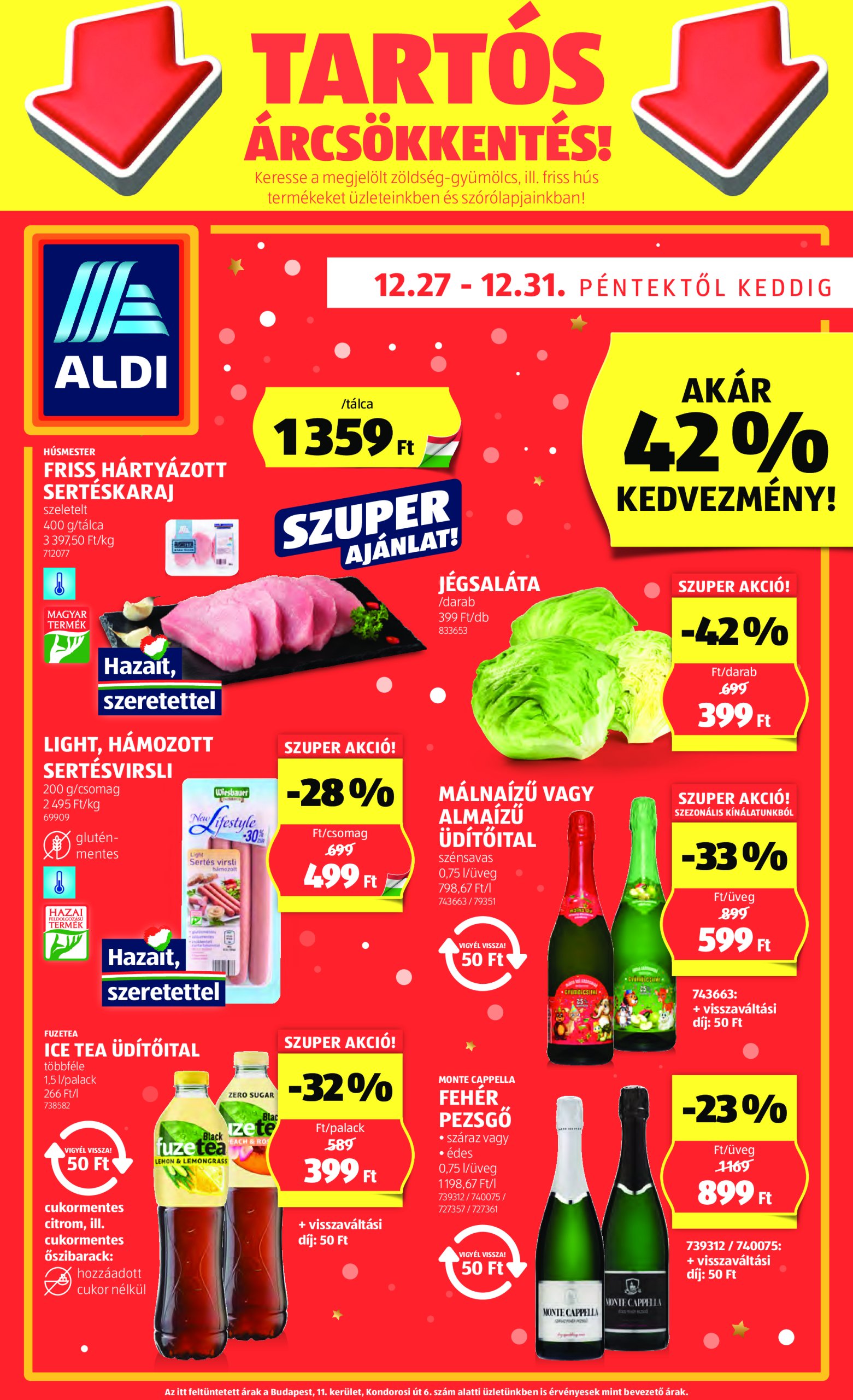 aldi - Aldi akciós újság, érvényes 12.27. - 12.31.