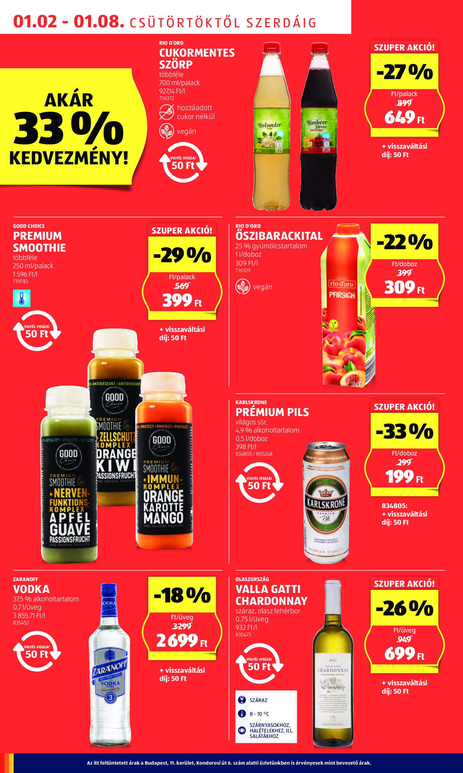 aldi - Aldi akciós újság, érvényes 01.02. - 01.08. - page: 8