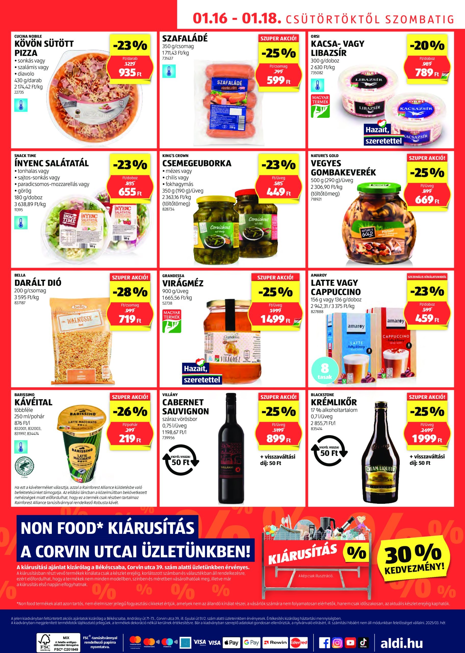 aldi - Aldi - Békéscsaba extra akciós újság, érvényes 01.16. - 01.18. - page: 2