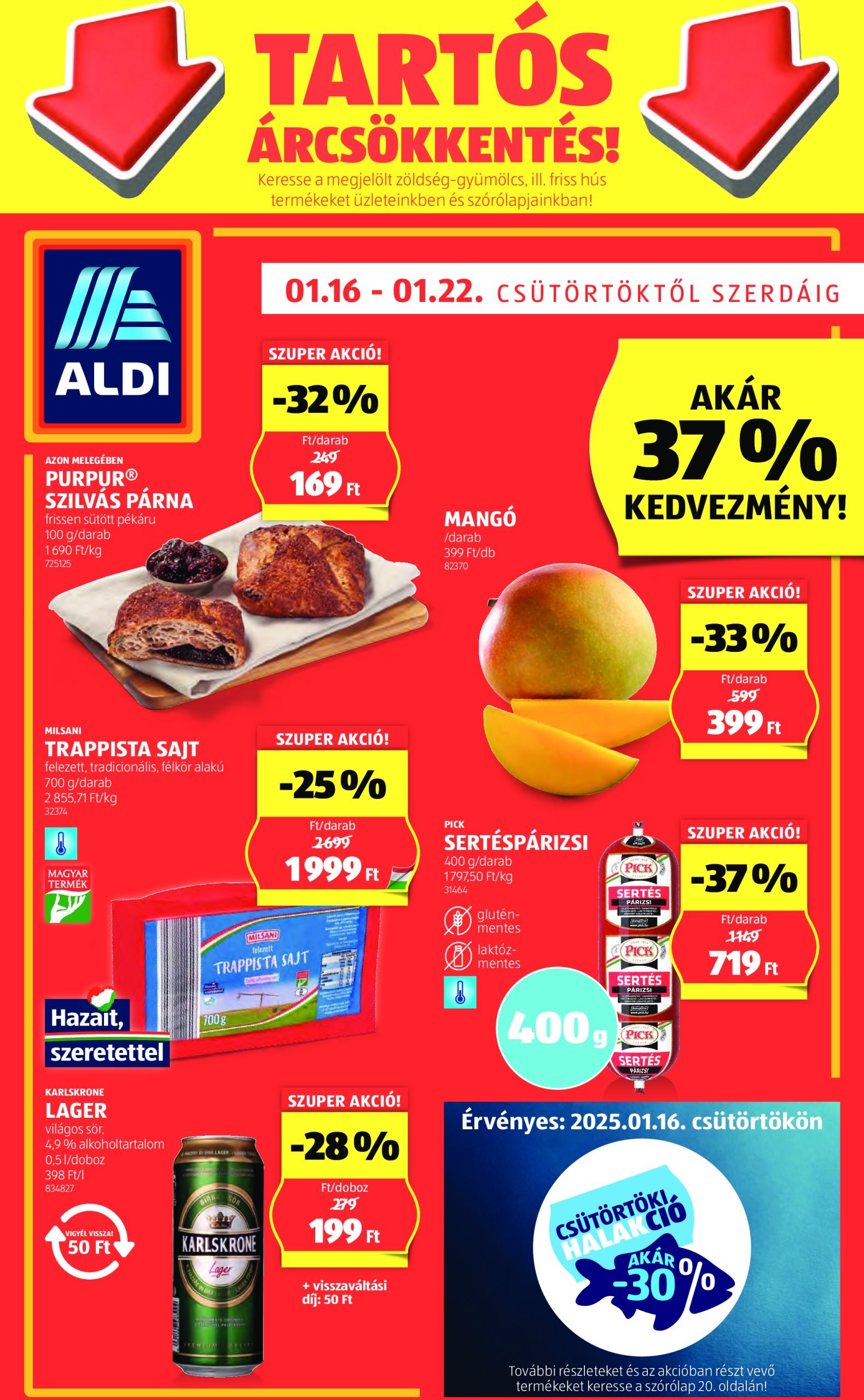 aldi - Aldi akciós újság, érvényes 01.16. - 01.22.