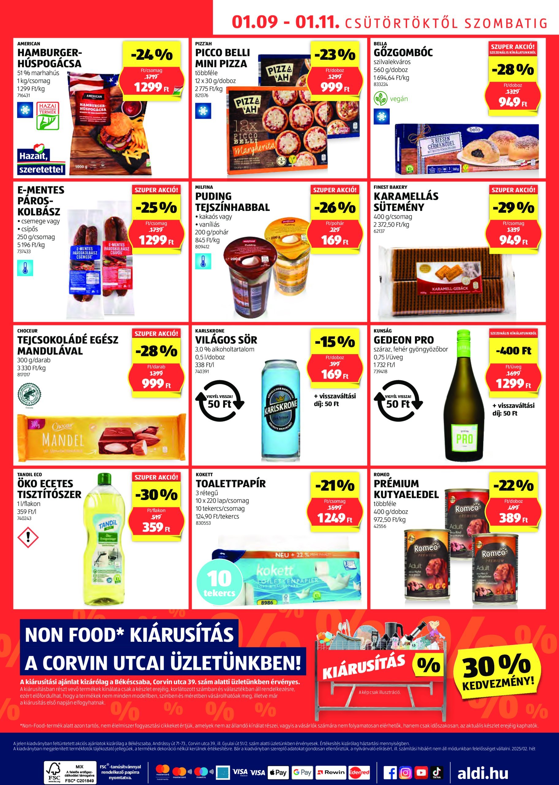 aldi - Aldi - Békéscsaba extra akciós újság, érvényes 01.09. - 01.11. - page: 2